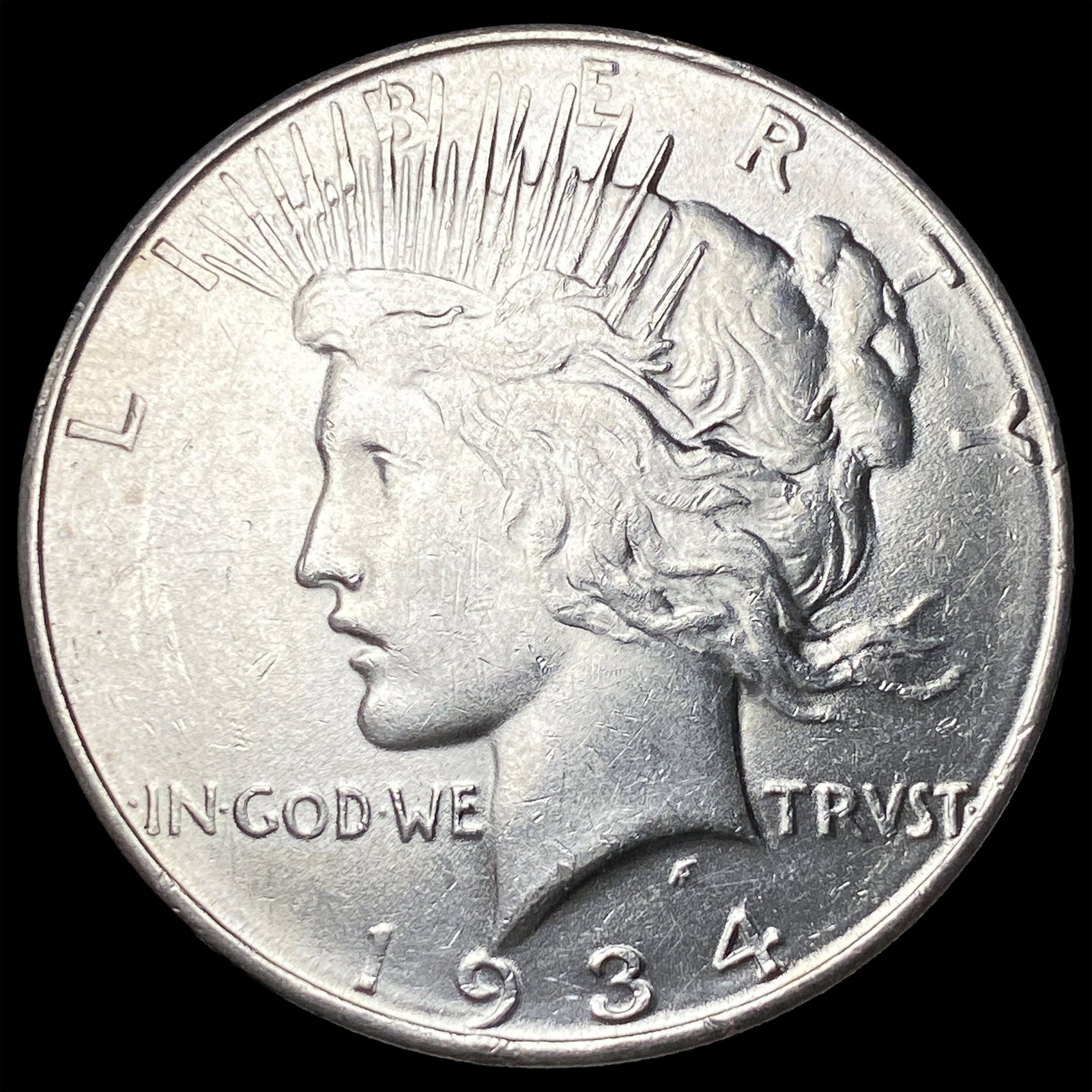1934-D Silver Peace Dollar CLOSELY UNCIRCULATED: 1934-D Silver Peace Dollar CLOSELY UNCIRCULATED