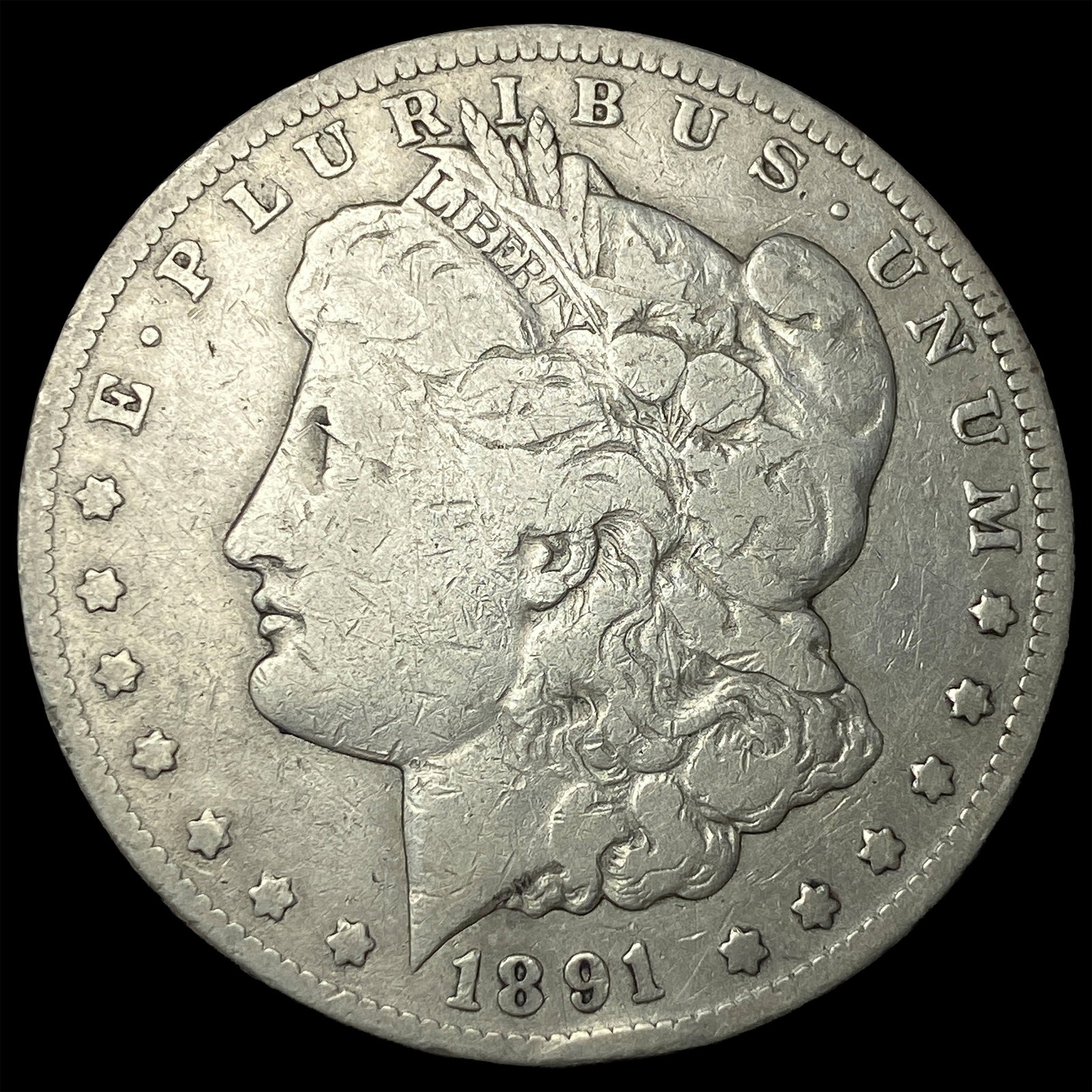 1891-CC Silver Morgan Dollar NICELY CIRCULATED (1 of 2)