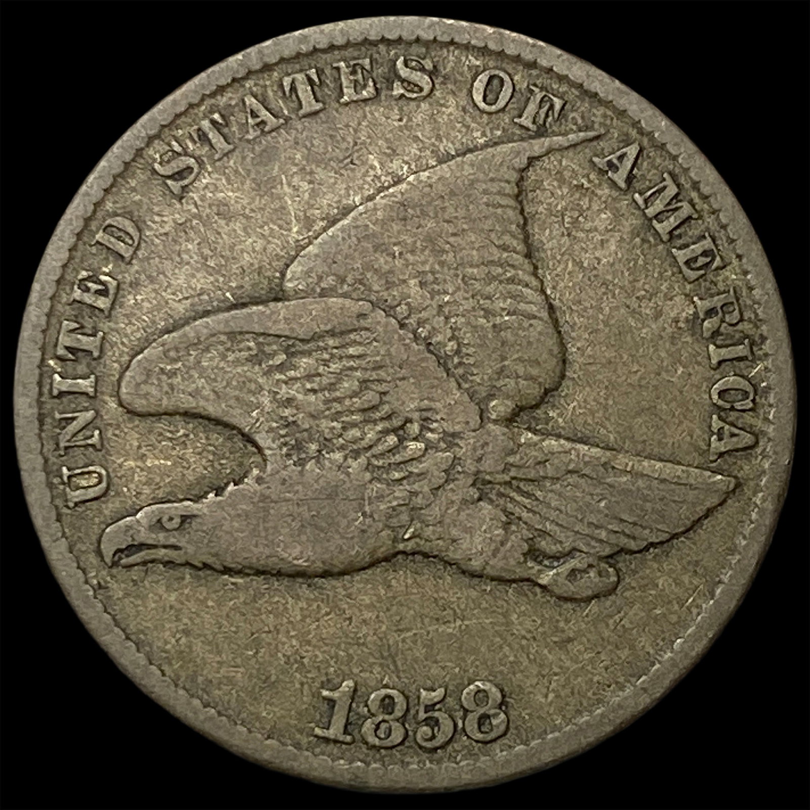 1858 Flying Eagle Cent LIGHTLY CIRCULATED: 1858 Flying Eagle Cent LIGHTLY CIRCULATED