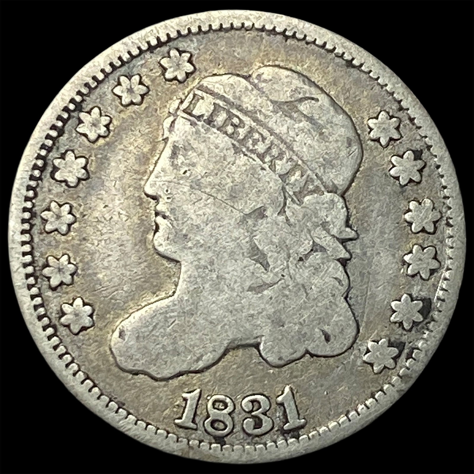 1831 Capped Bust Half Dime LIGHTLY CIRCULATED (1 of 2)
