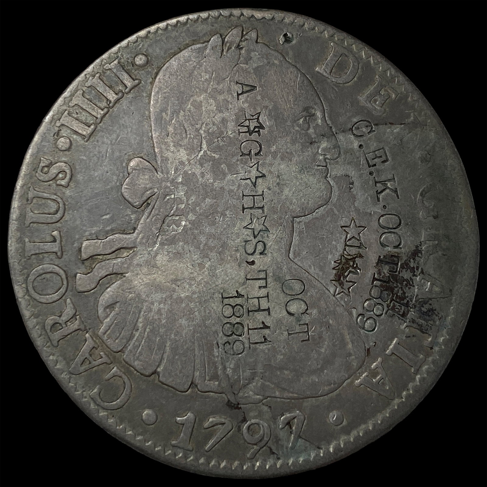 1797Mo FM Mexico 8 Reales NICELY CIRCULATED (1 of 2)