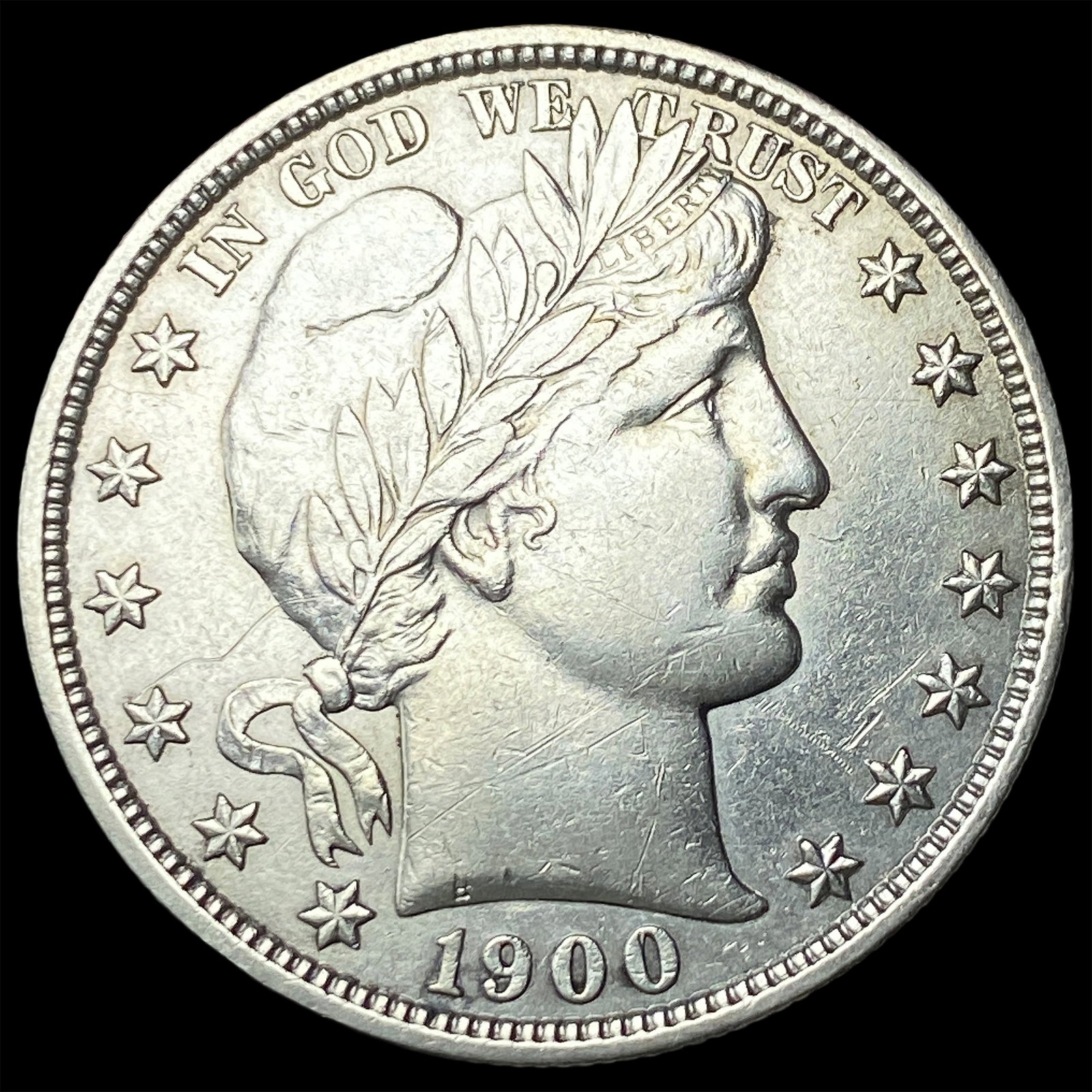 1900 Barber Half Dollar CLOSELY UNCIRCULATED (1 of 2)