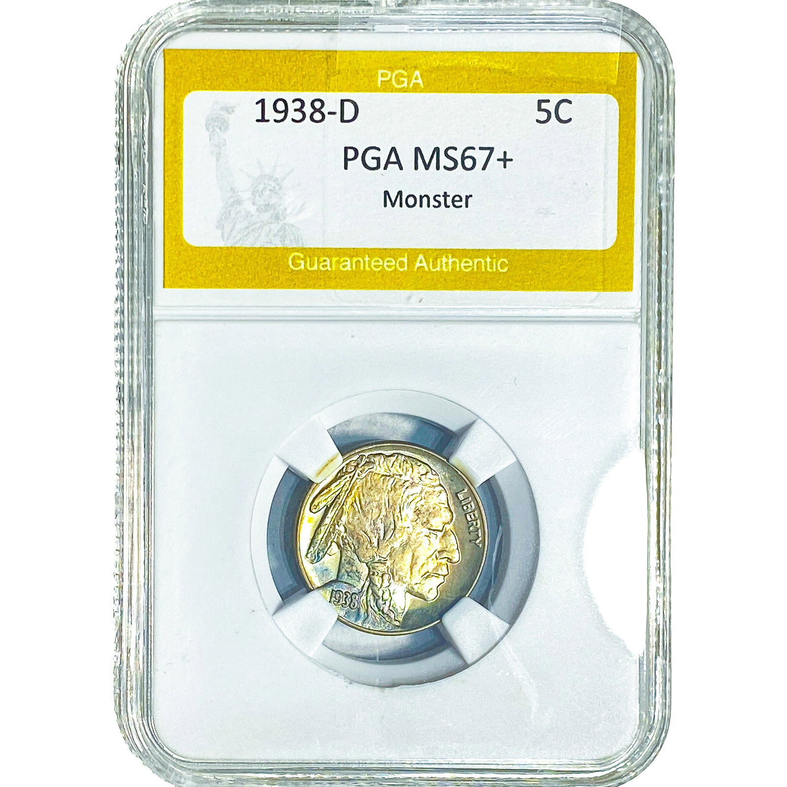 1938-D Buffalo Nickel PGA MS67+ Monster (1 of 2)