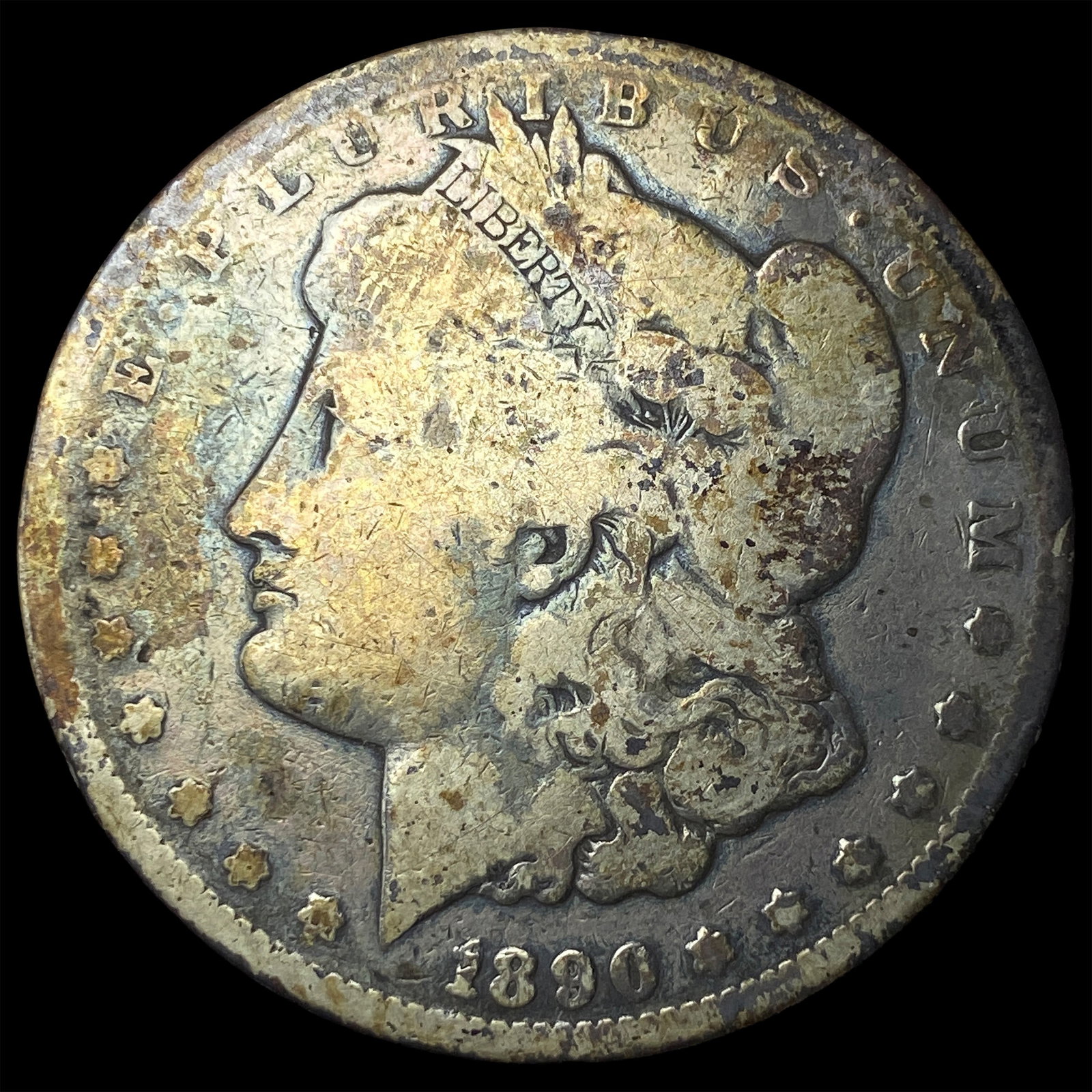 1890-CC Silver Morgan Dollar NICELY CIRCULATED: 1890-CC Silver Morgan Dollar NICELY CIRCULATED