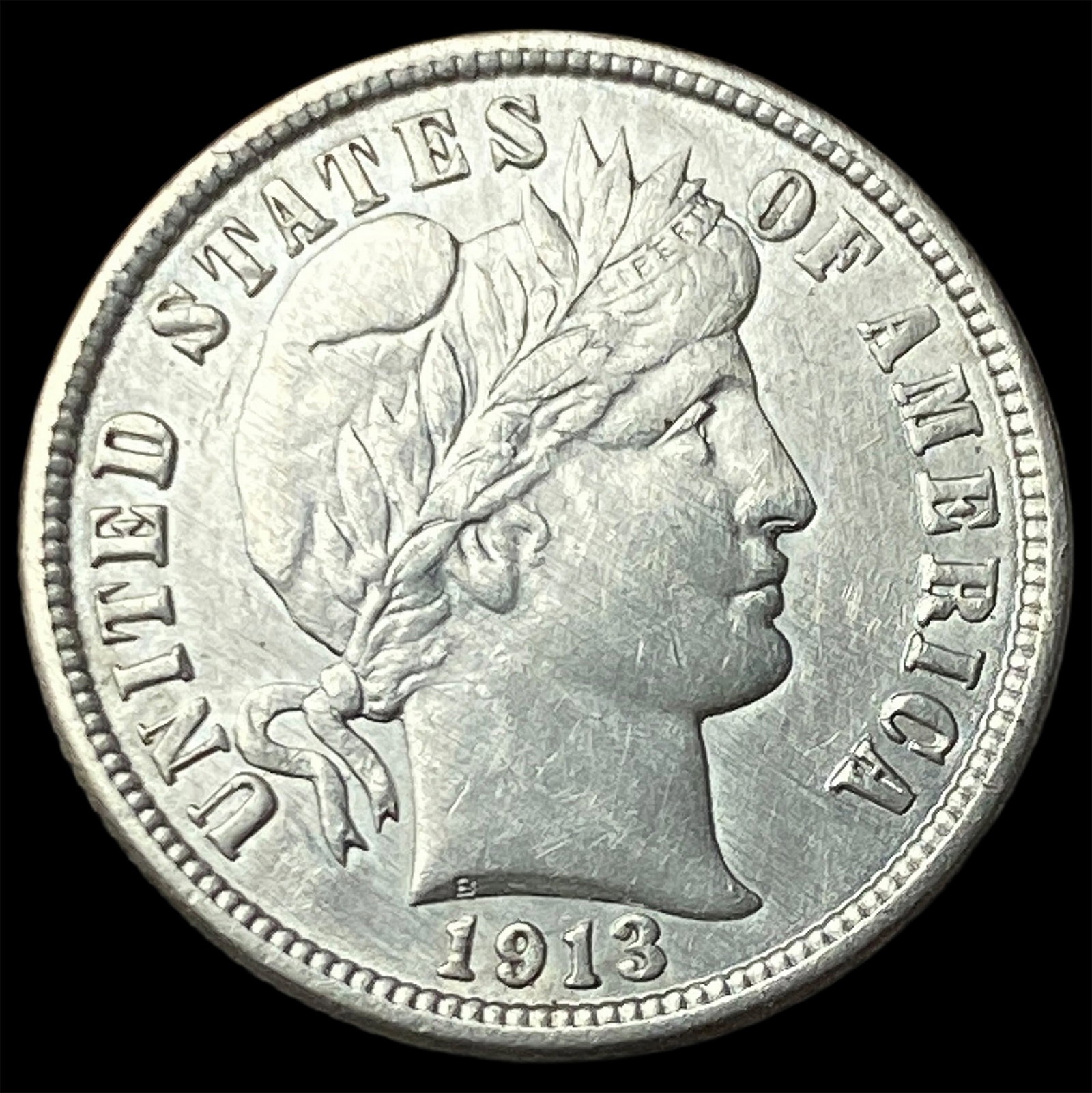 1913 Silver Barber Dime UNCIRCULATED: 1913 Silver Barber Dime UNCIRCULATED