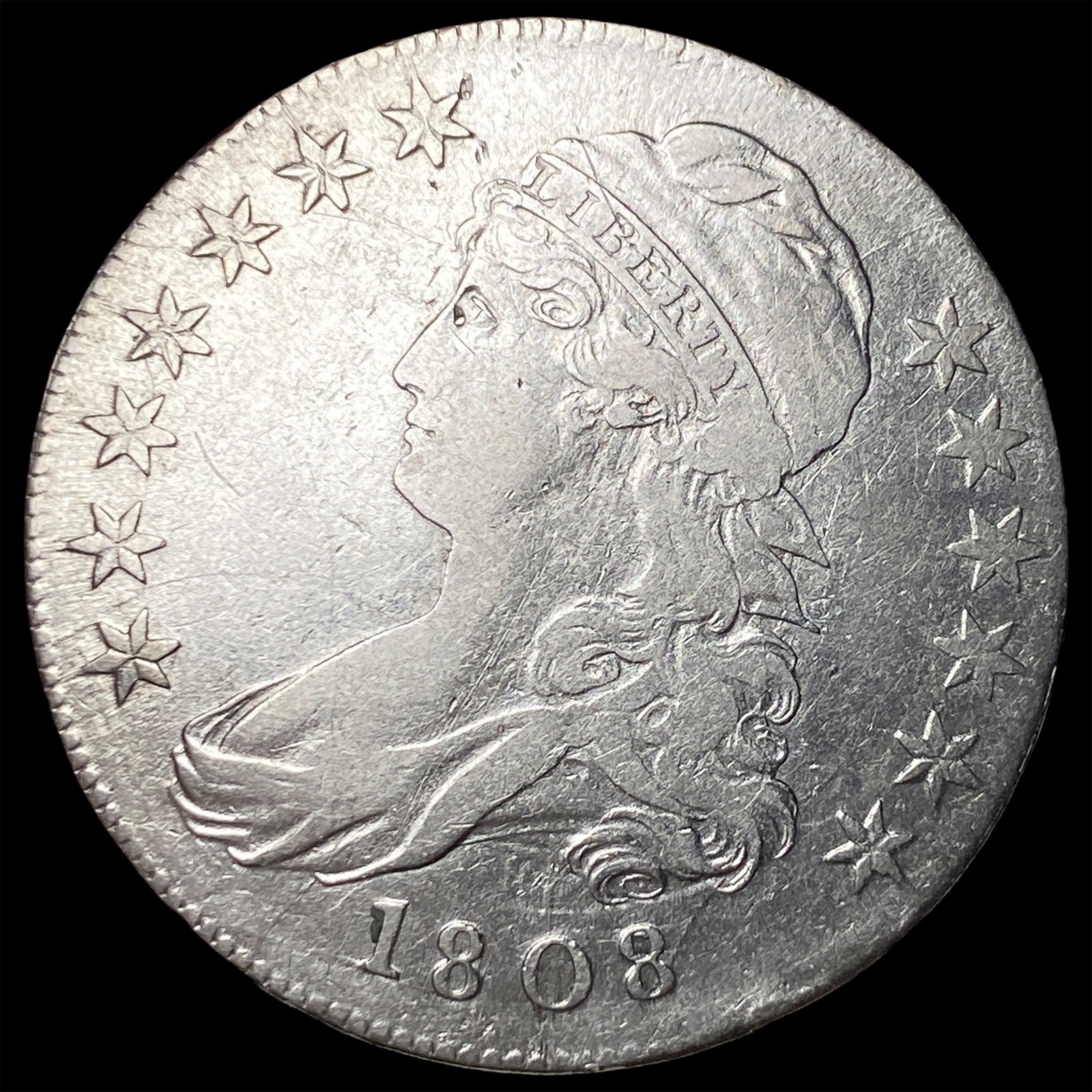 1808 Capped Bust Half Dollar HIGH GRADE (1 of 2)