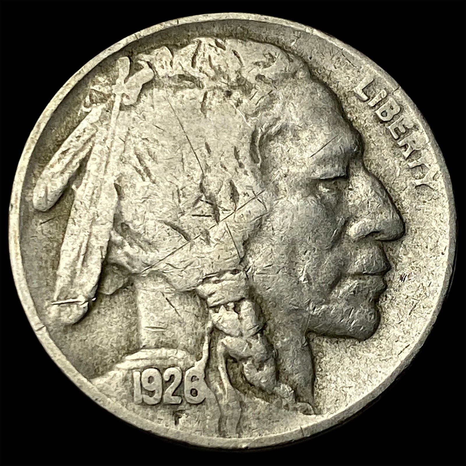 1926-D Buffalo Nickel NEARLY UNCIRCULATED (1 of 2)