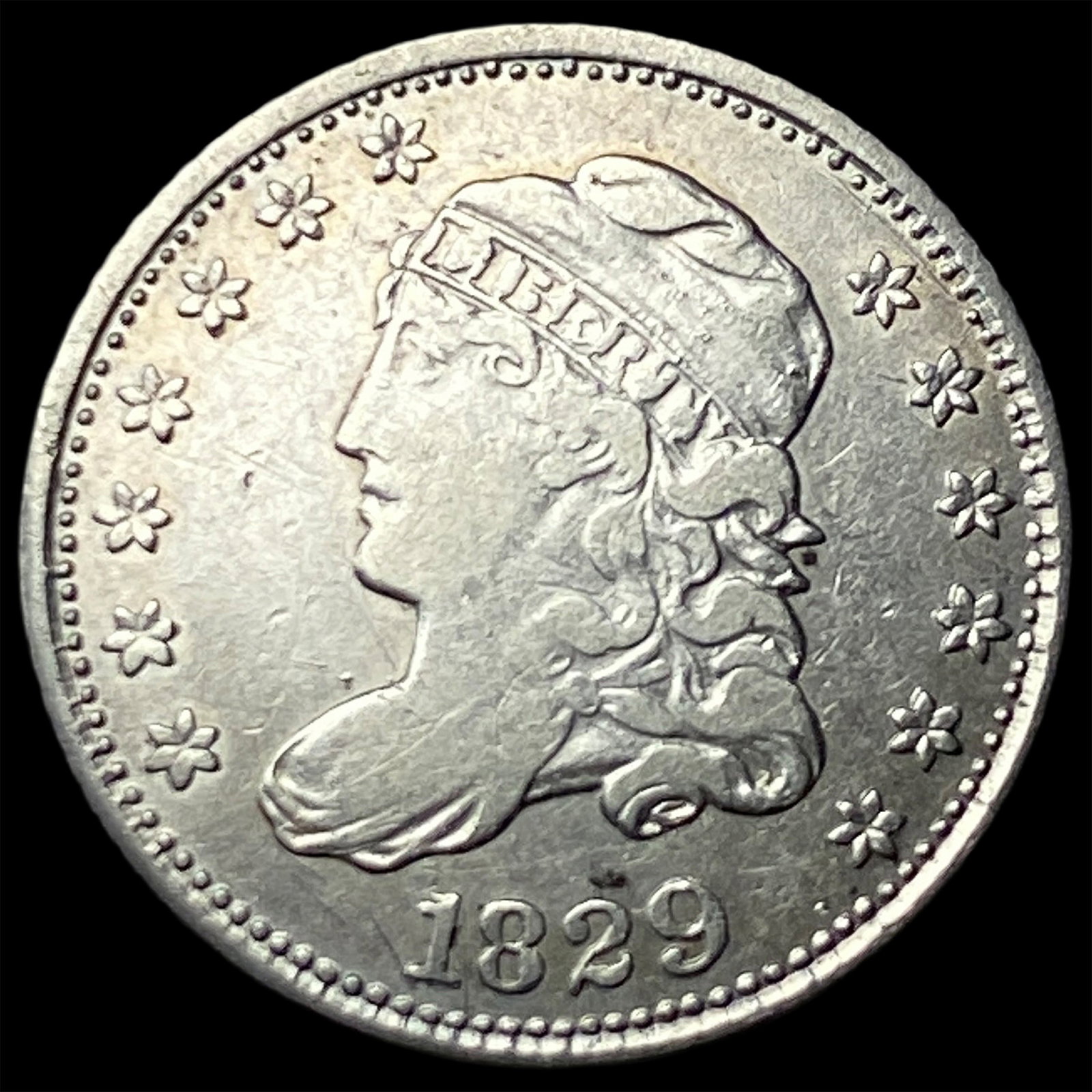 1829 Capped Bust Half Dime CHOICE AU (1 of 2)