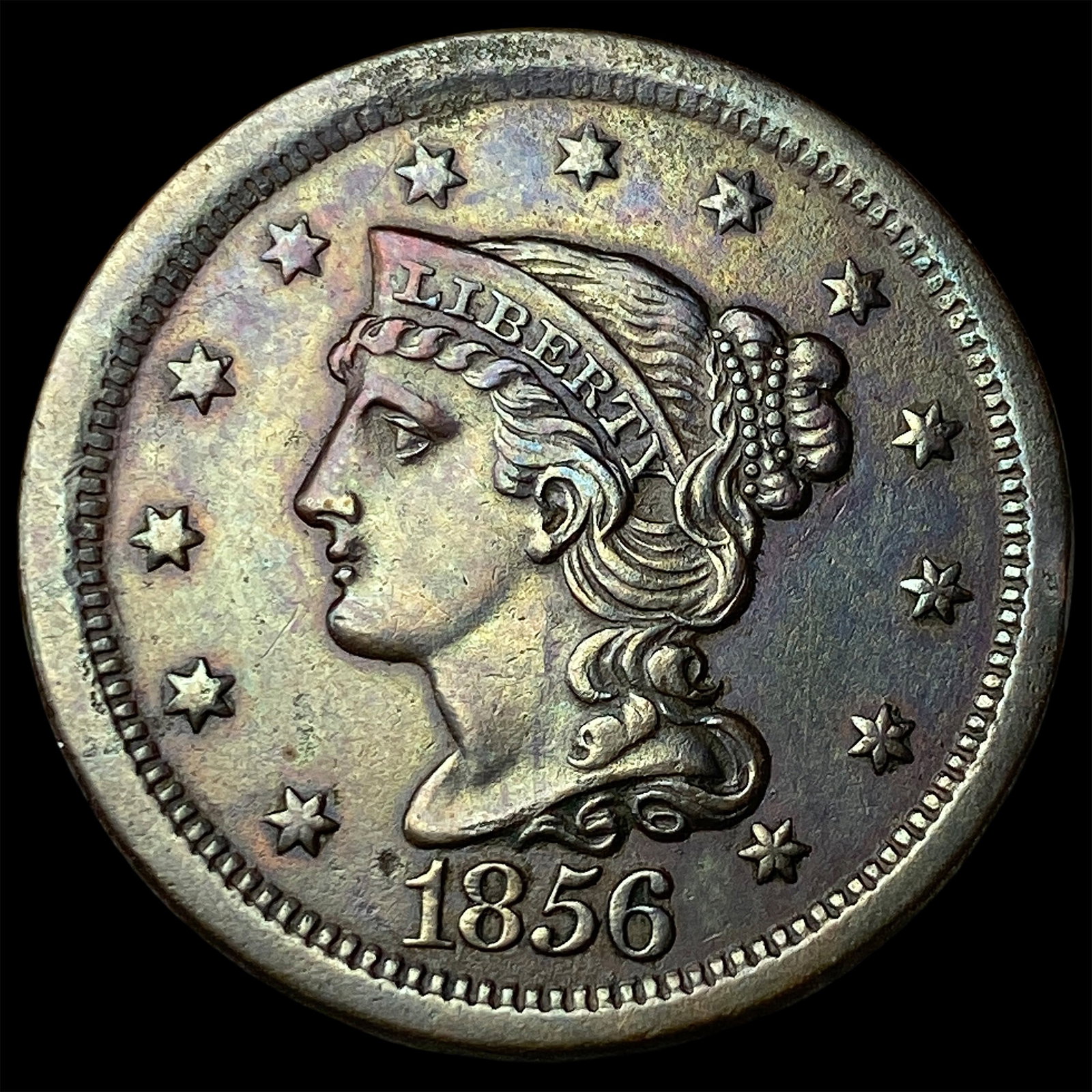 1856 Braided Hair Large Cent UNCIRCULATED (1 of 2)