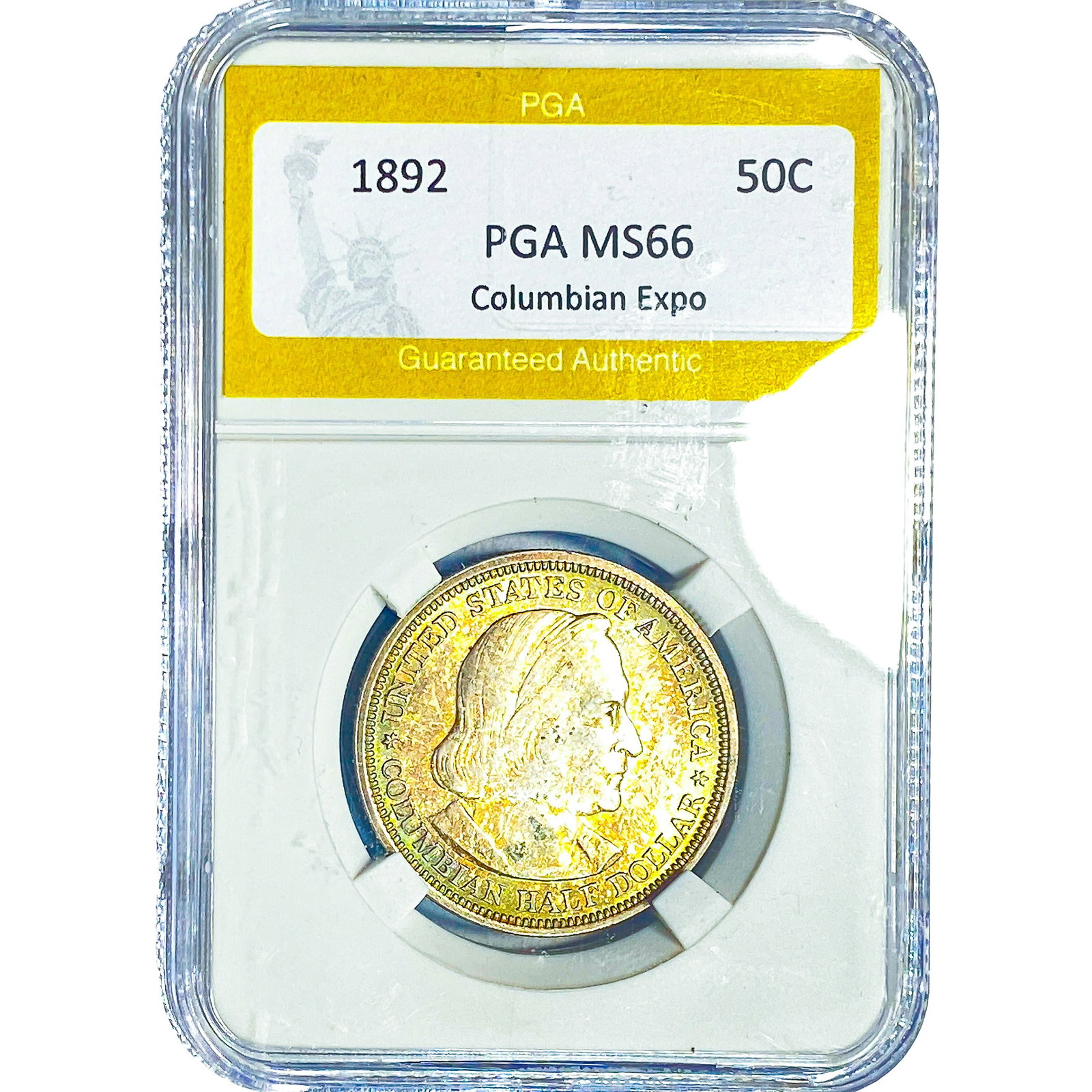 1892 Columbian Expo Half Dollar PGA MS66 (1 of 2)