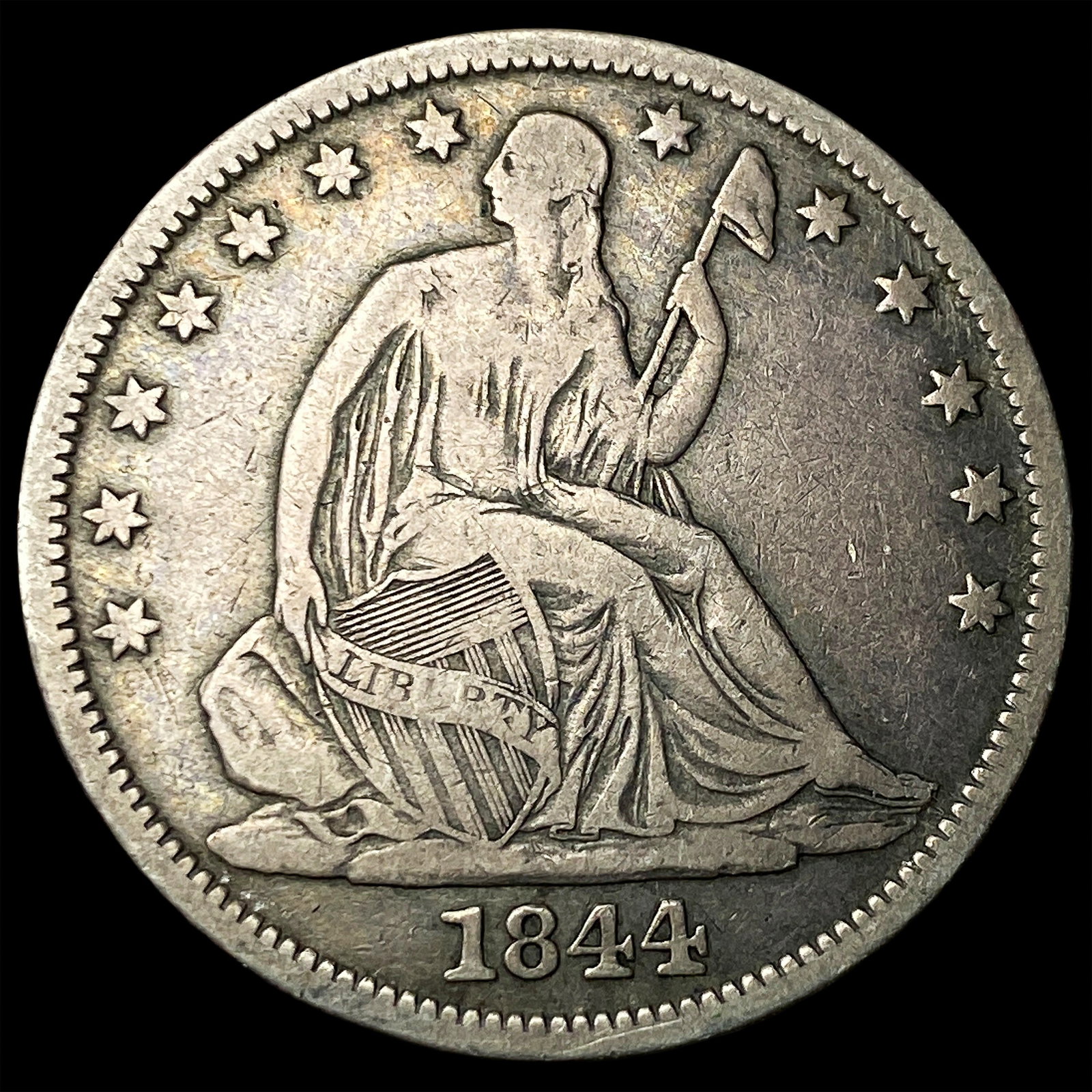 1844-O Seated Liberty Half Dollar LIGHTLY CIRCULATED (1 of 2)