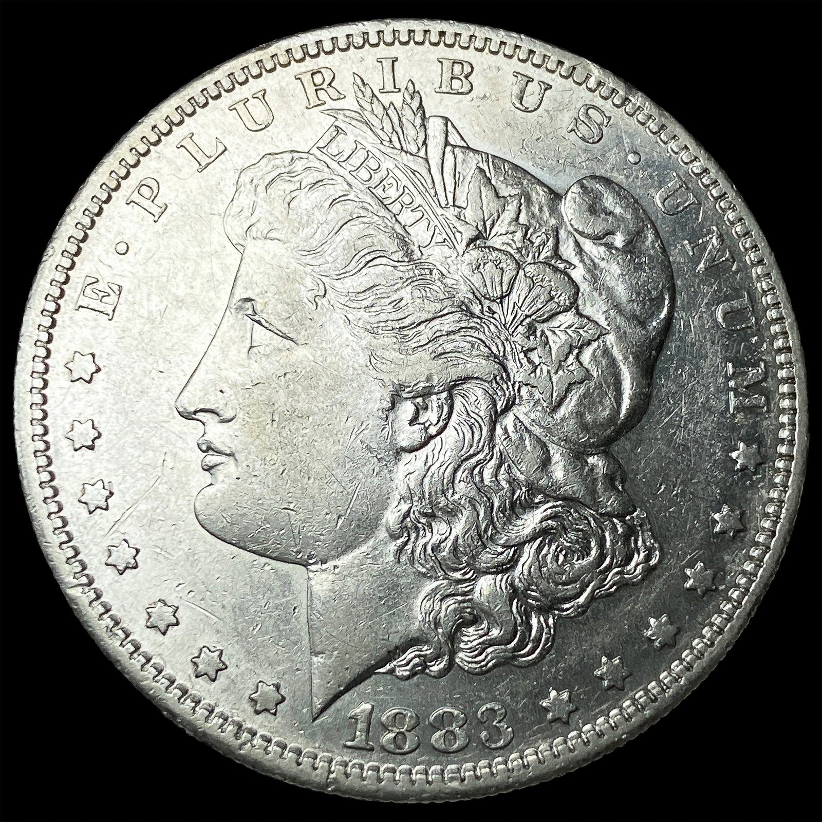 1883-S Silver Morgan Dollar CLOSELY UNCIRCULATED: 1883-S Silver Morgan Dollar CLOSELY UNCIRCULATED