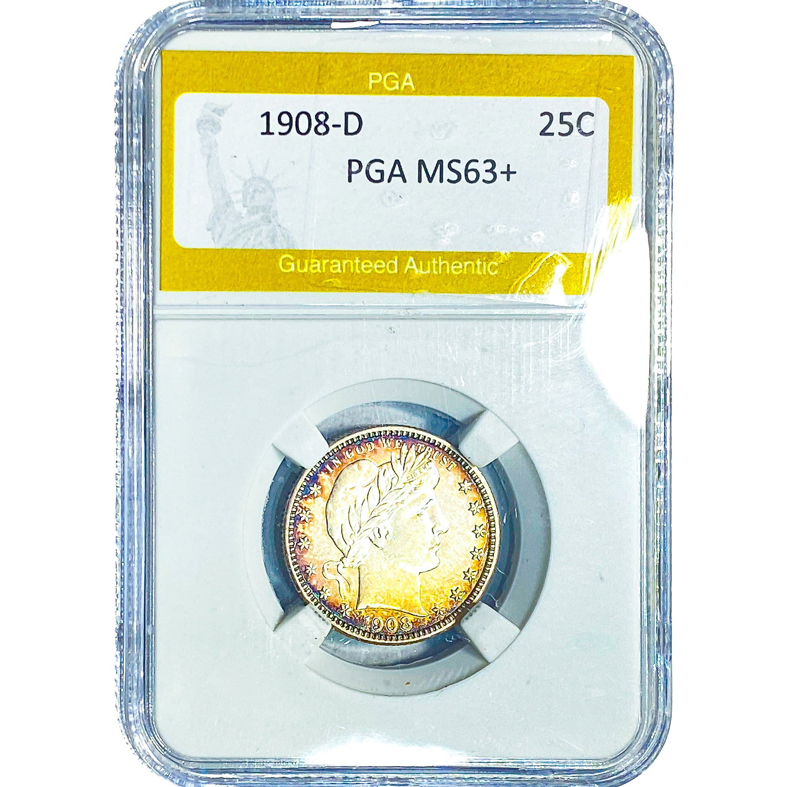 1908-D Barber Quarter PGA MS63+ (1 of 2)