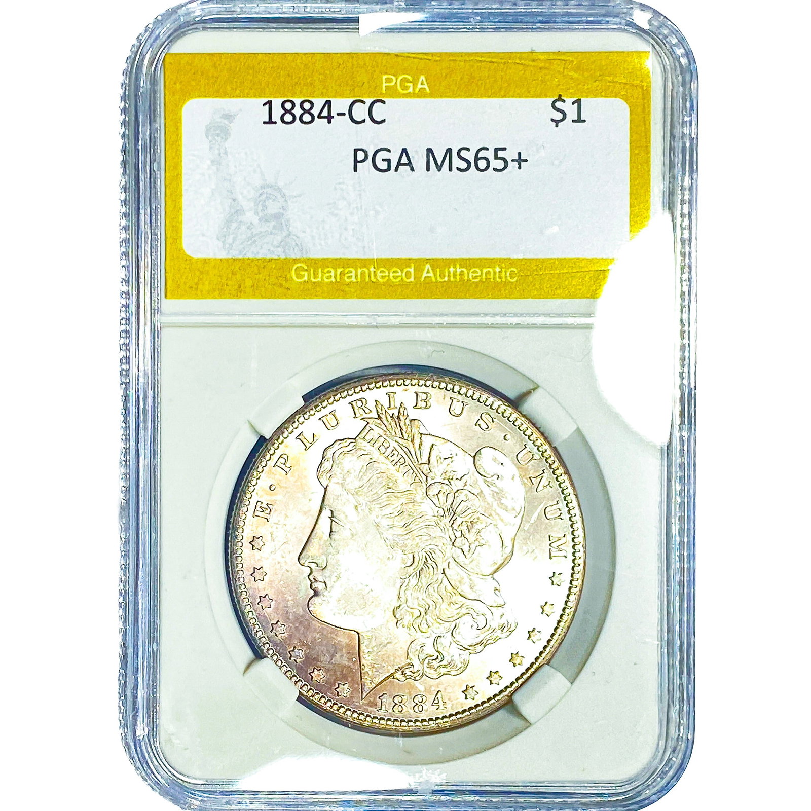 1884-CC Morgan Silver Dollar PGA MS65+ (1 of 2)