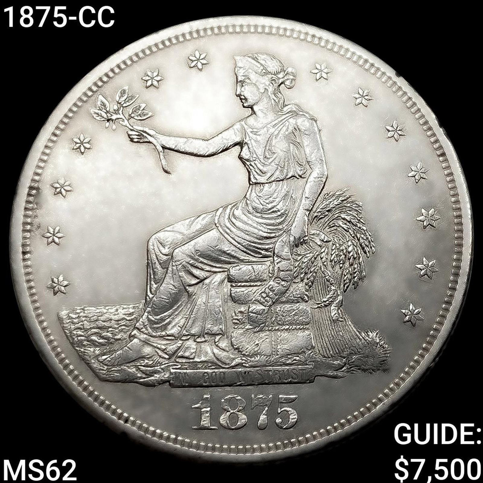 1875-CC Silver Trade Dollar UNCIRCULATED: 1875-CC Silver Trade Dollar UNCIRCULATED
