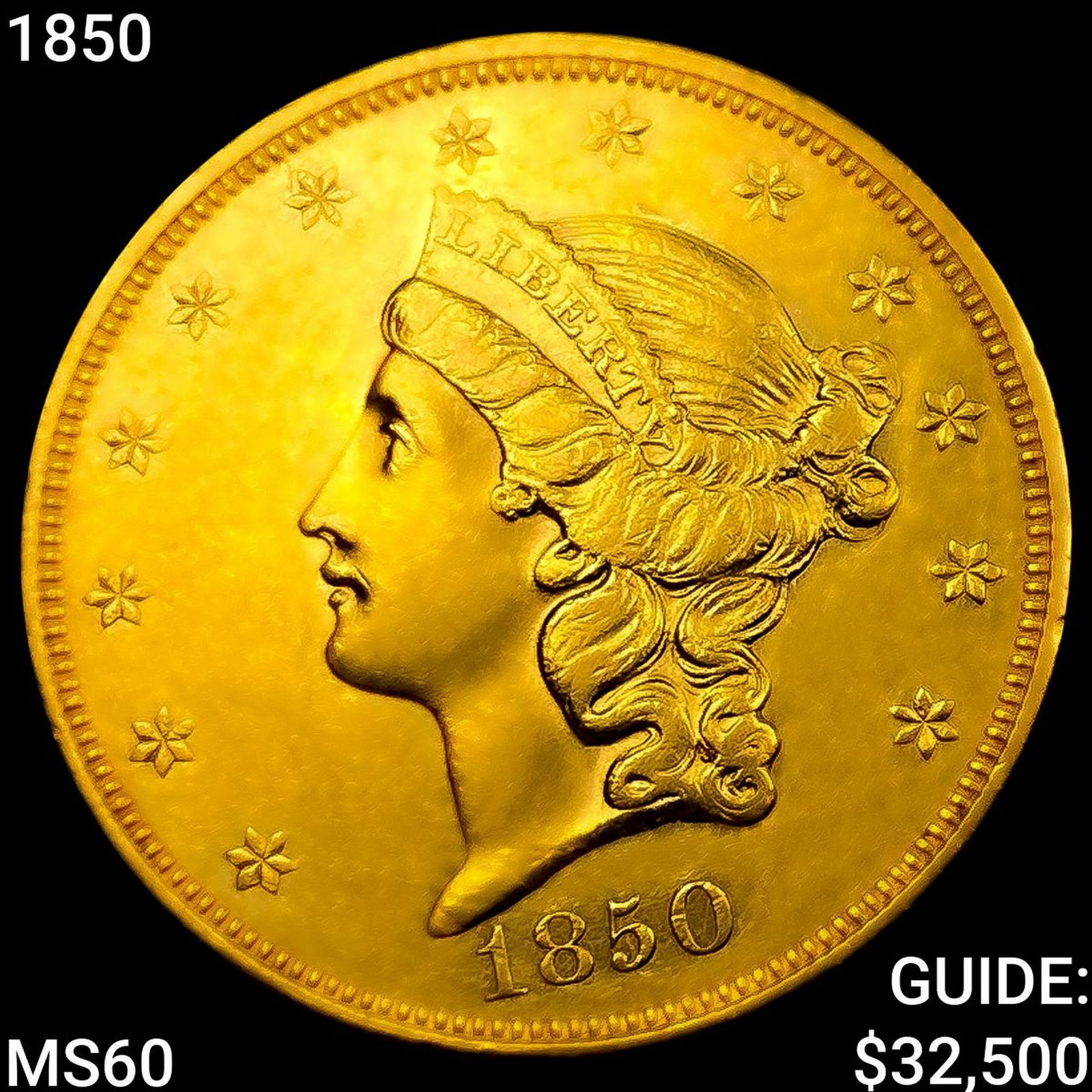 1850 $20 Gold Double Eagle UNCIRCULATED (1 of 2)