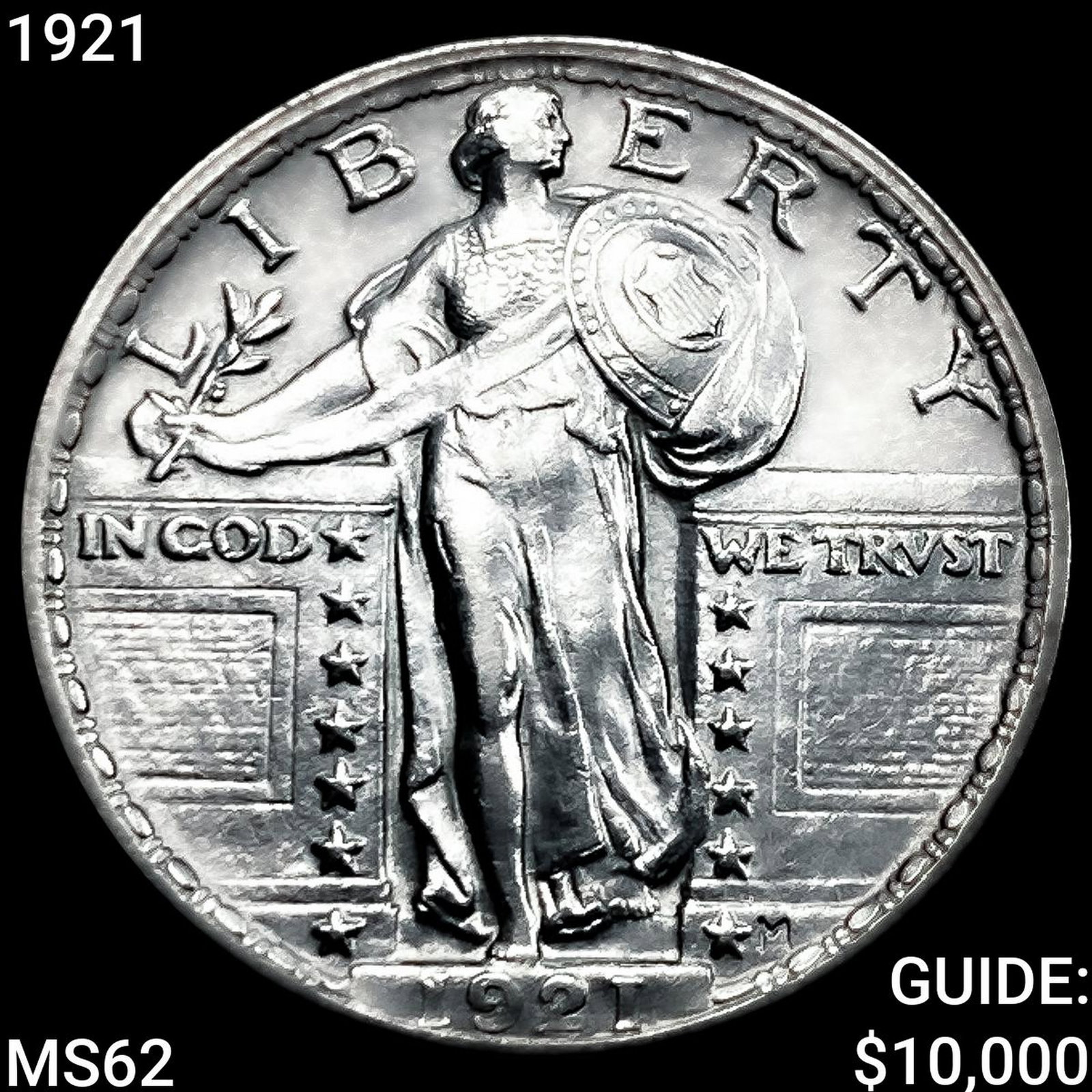 1921 Standing Liberty Quarter UNCIRCULATED: 1921 Standing Liberty Quarter UNCIRCULATED