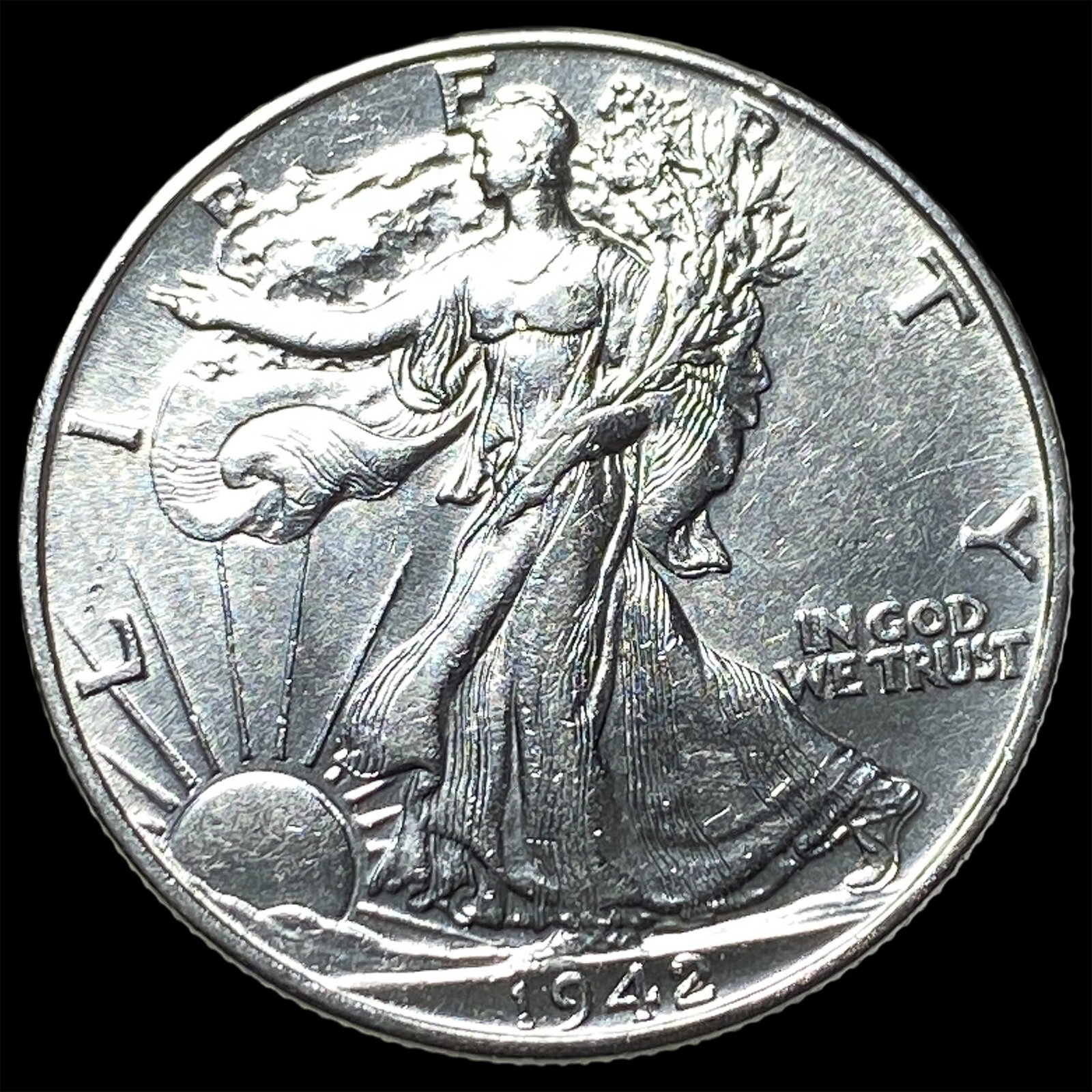 1942 Silver Walking Liberty Half Dollar UNCIRCULATED: 1942 Silver Walking Liberty Half Dollar UNCIRCULATED