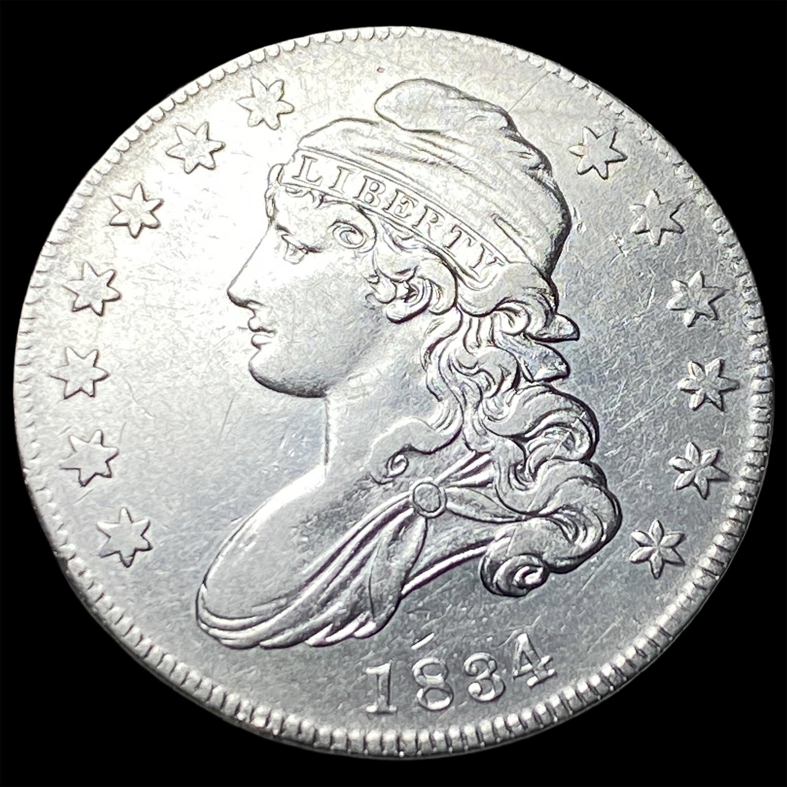 1834 Capped Bust Half Dollar CLOSELY UNCIRCULATED (1 of 2)