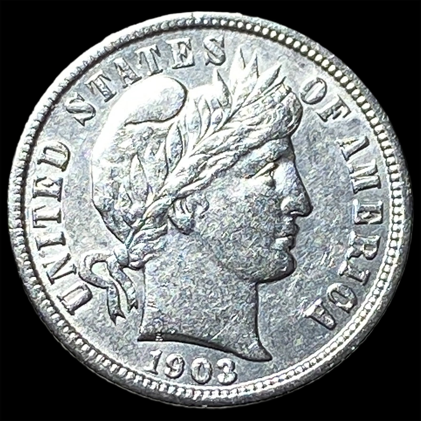 1903 Silver Barber Dime CLOSELY UNCIRCULATED (1 of 2)