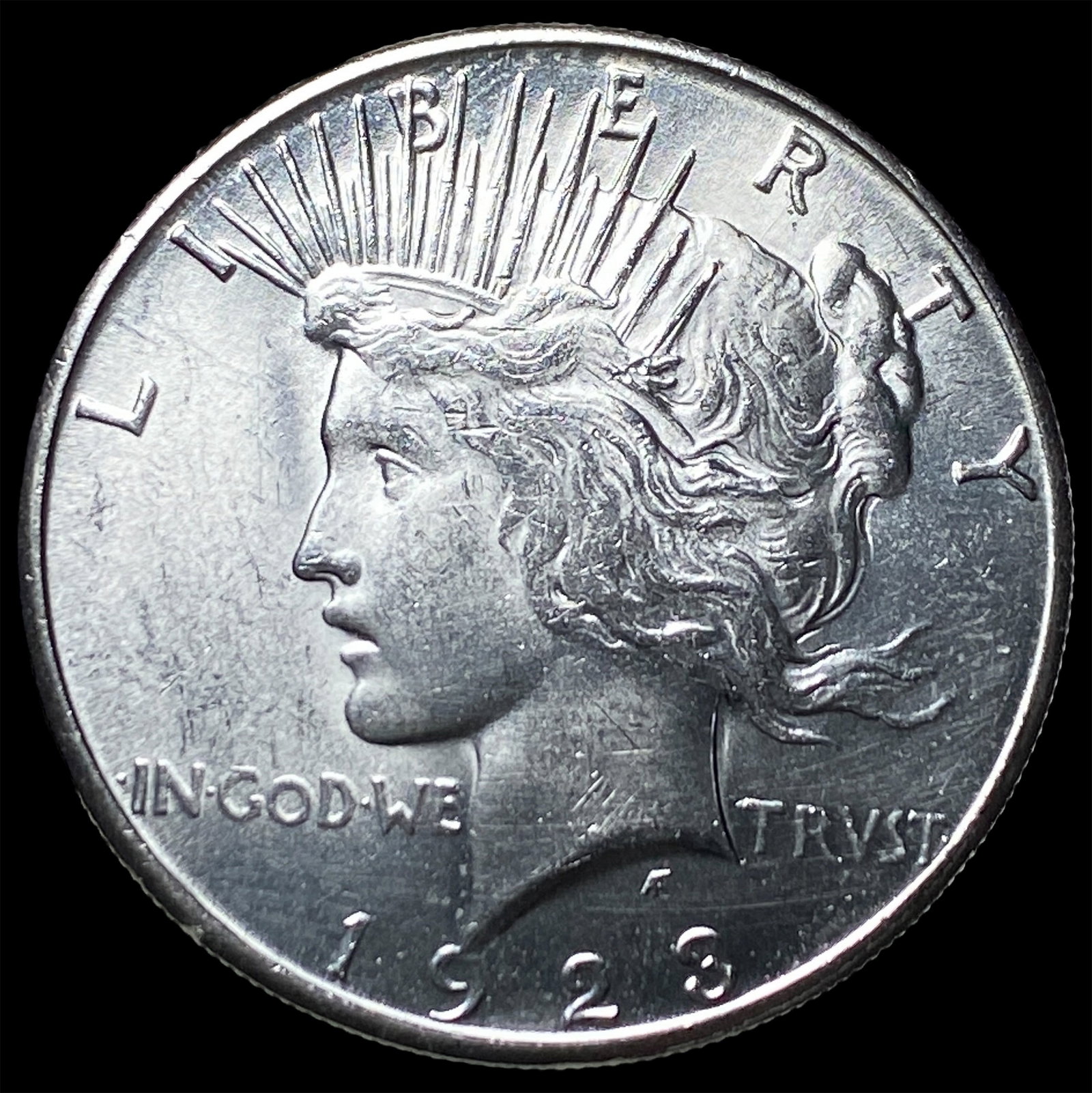 1923-S Peace Silver Dollar CHOICE BU (1 of 2)
