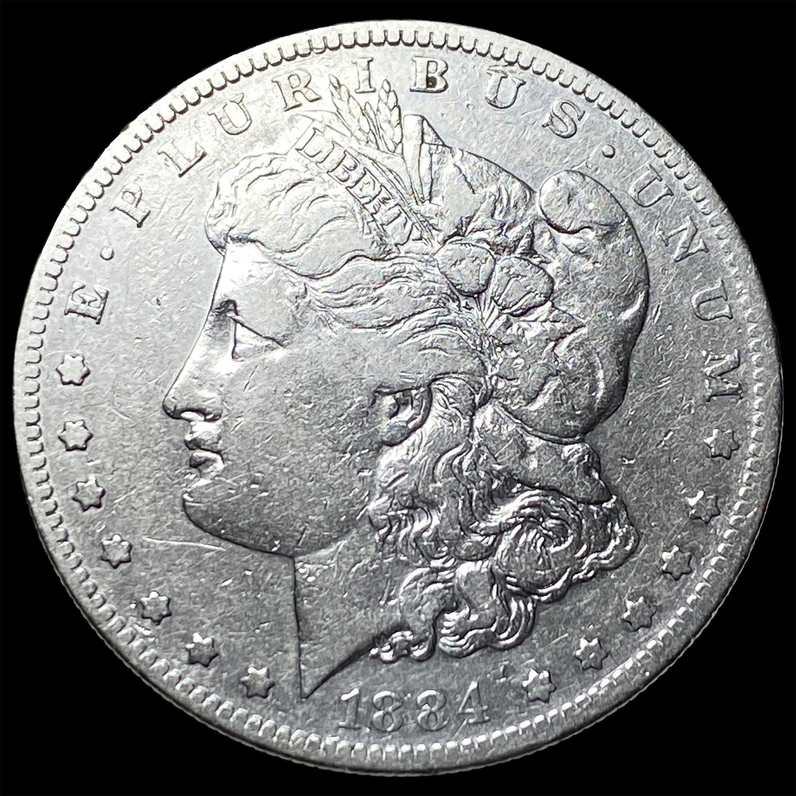 1884-S Silver Morgan Dollar LIGHTLY CIRCULATED: 1884-S Silver Morgan Dollar LIGHTLY CIRCULATED