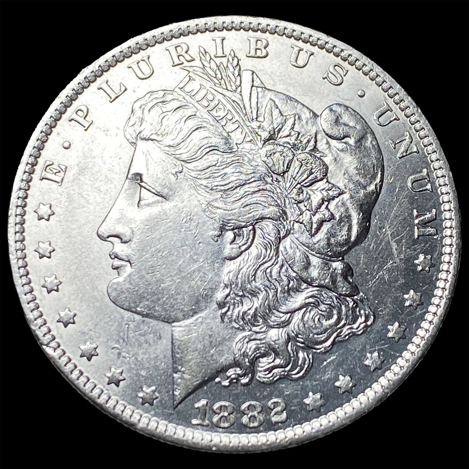 1882-O/S Silver Morgan Dollar CLOSELY UNCIRCULATED: 1882-O/S Silver Morgan Dollar CLOSELY UNCIRCULATED