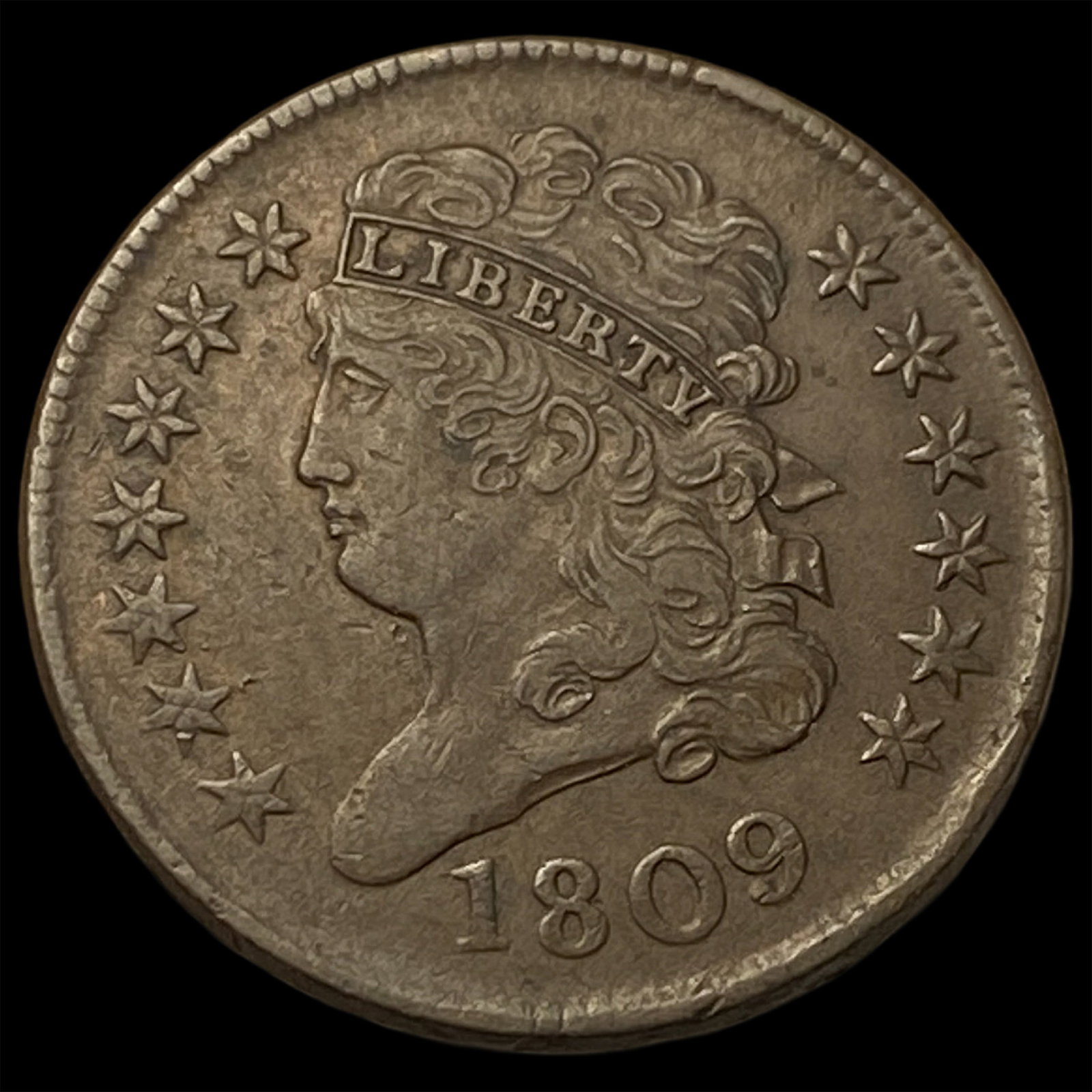 1809 Classic Head Half Cent NEARLY UNCIRCULATED (1 of 2)