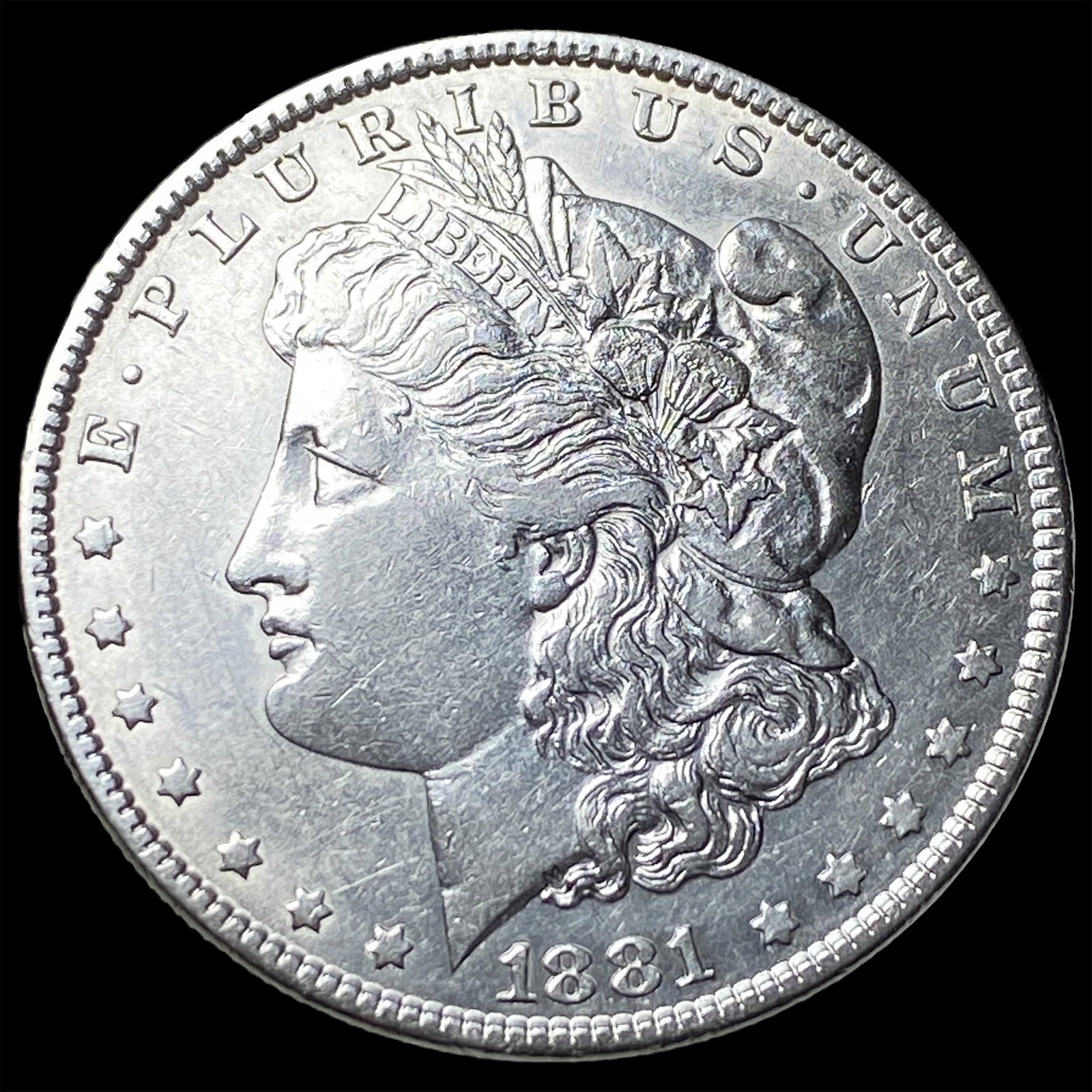 1881 Silver Morgan Dollar CLOSELY UNCIRCULATED: 1881 Silver Morgan Dollar CLOSELY UNCIRCULATED
