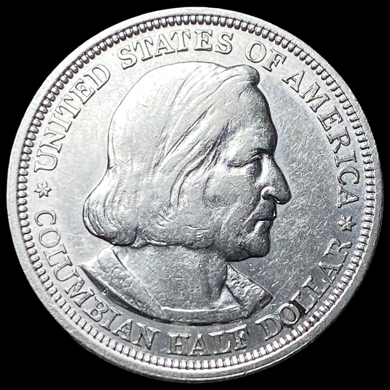 1893 Silver Columbian Expo Half Dollar NEARLY UNCIRCULATED (1 of 2)