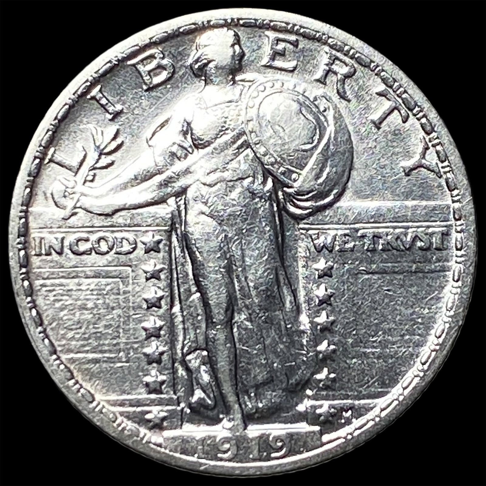 1919 Standing Liberty Quarter CLOSELY UNCIRCULATED (1 of 2)