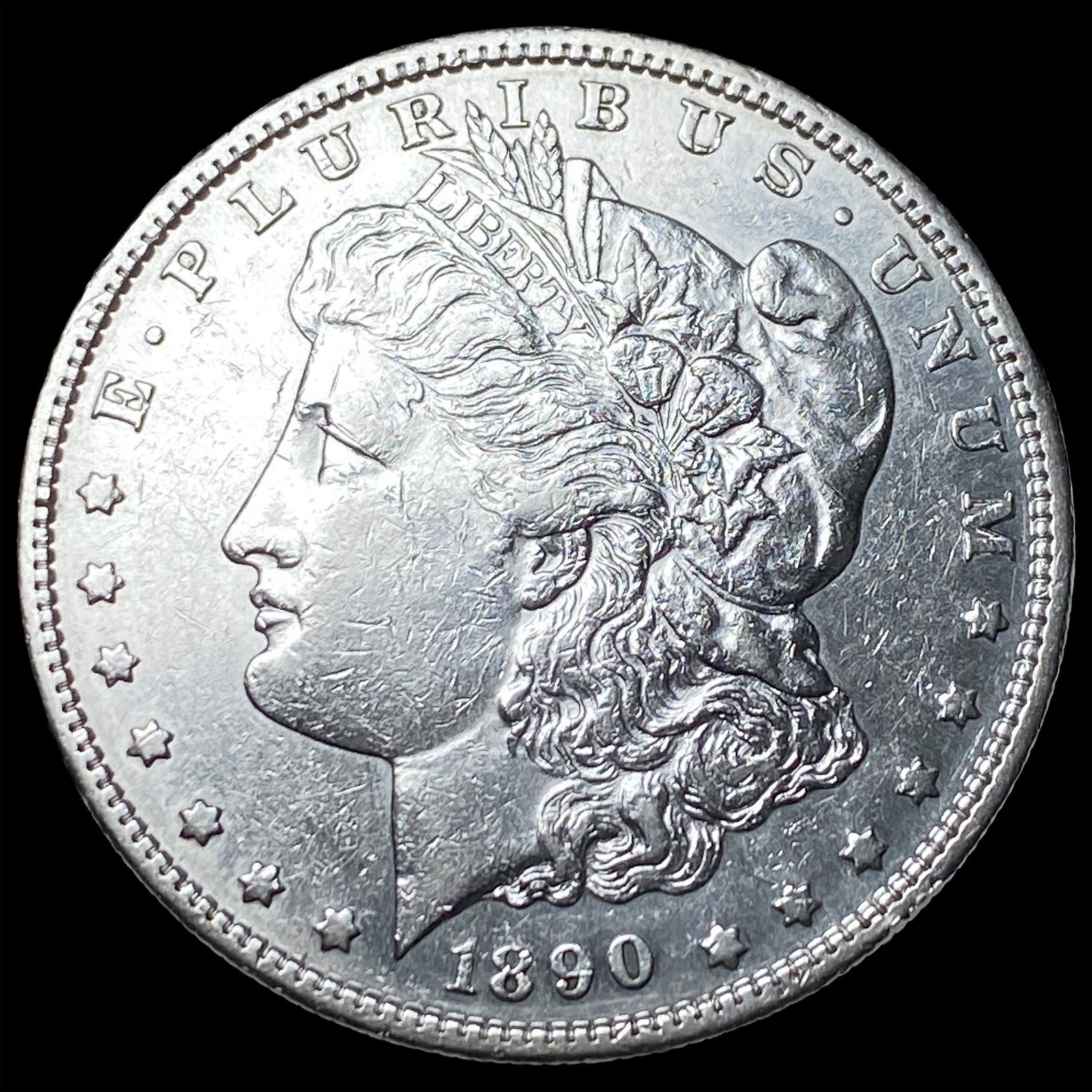 1890-S Morgan Silver Dollar CLOSELY UNCIRCULATED: 1890-S Morgan Silver Dollar CLOSELY UNCIRCULATED