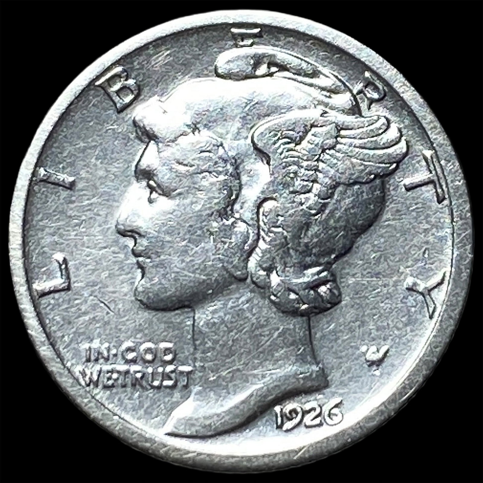 1926-S Silver Mercury Dime CLOSELY UNCIRCULATED (1 of 2)