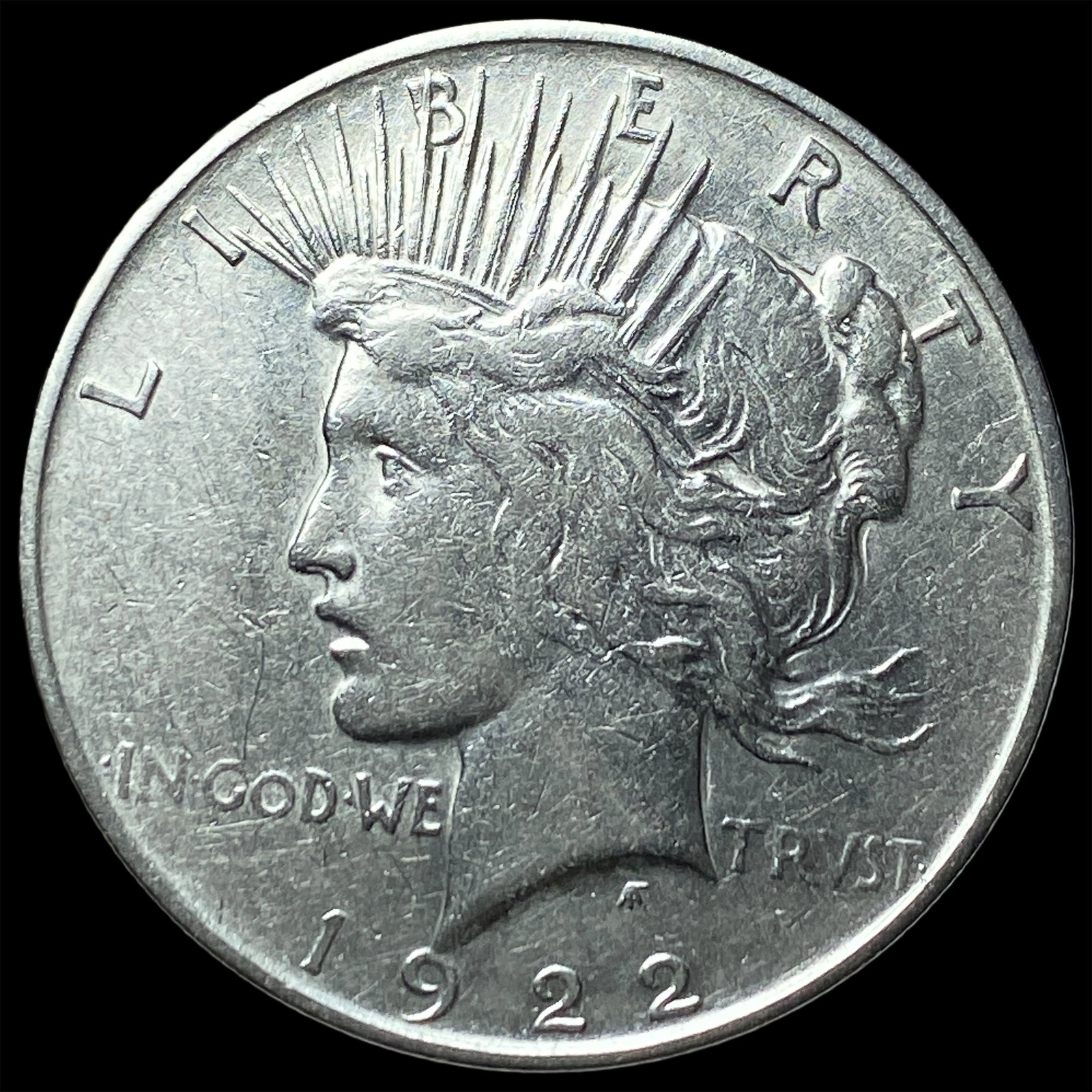 1922-D Silver Peace Dollar NEARLY UNCIRCULATED: 1922-D Silver Peace Dollar NEARLY UNCIRCULATED