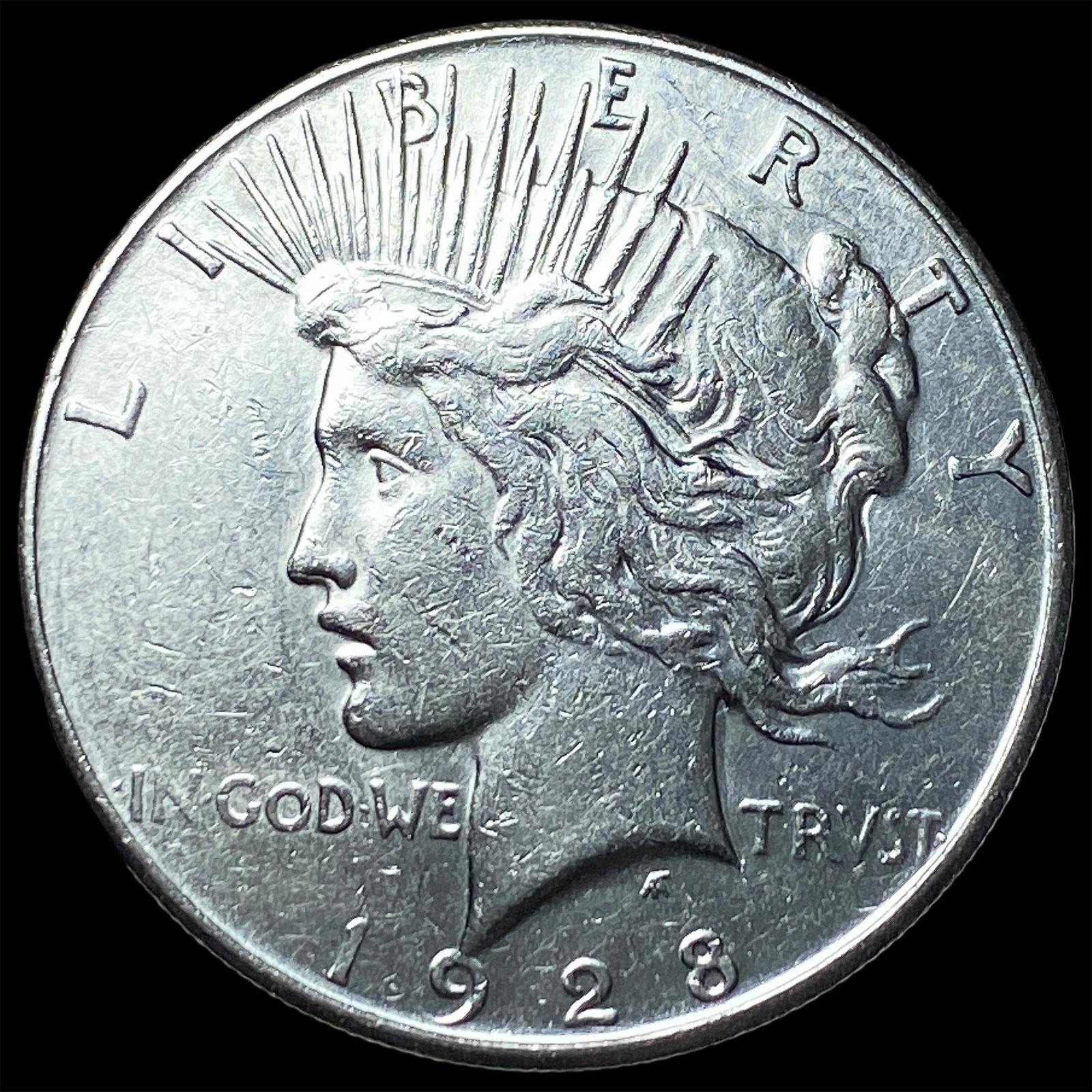 1928-S Silver Peace Dollar CLOSELY UNCIRCULATED (1 of 2)