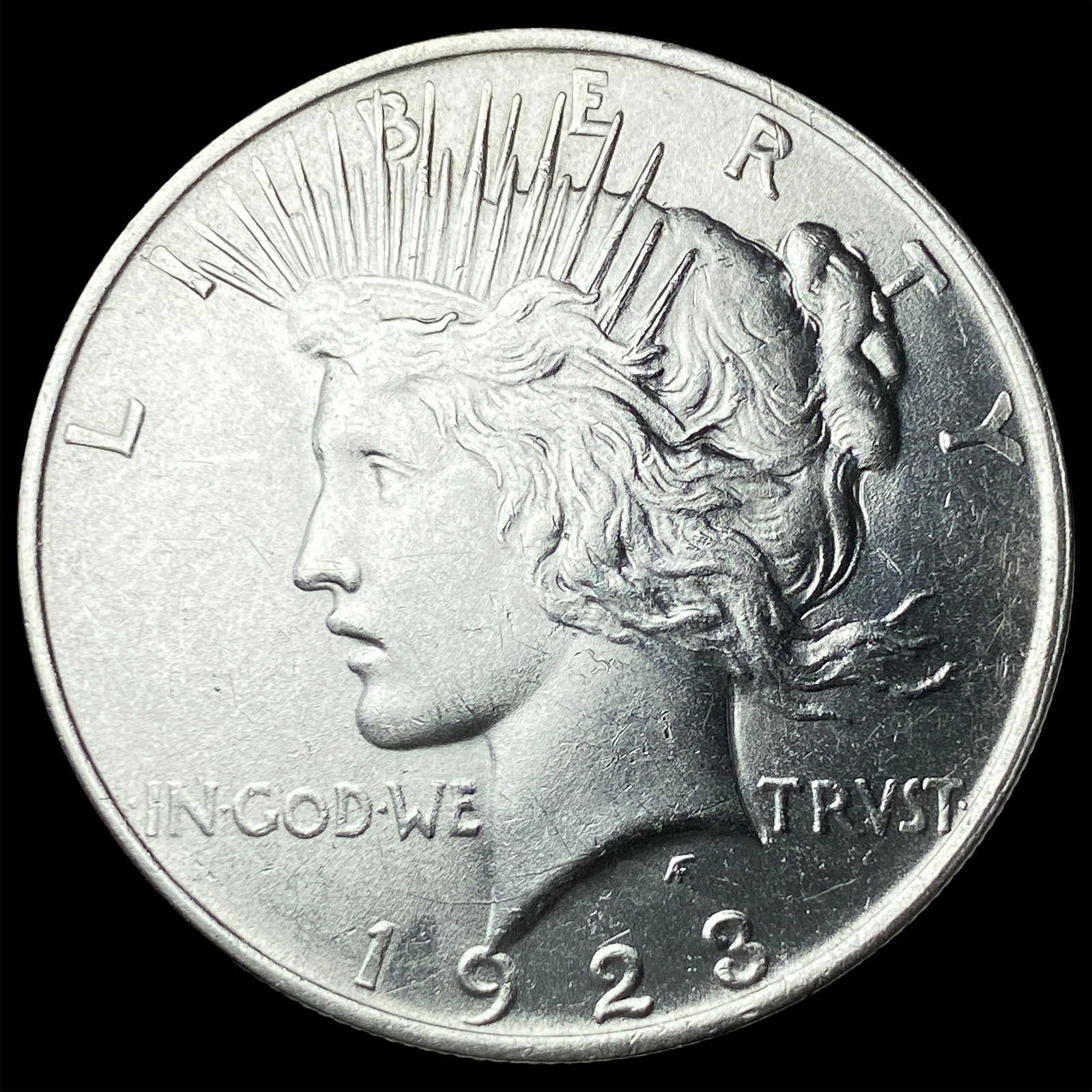 1923 Peace Silver Dollar CHOICE BU (1 of 2)