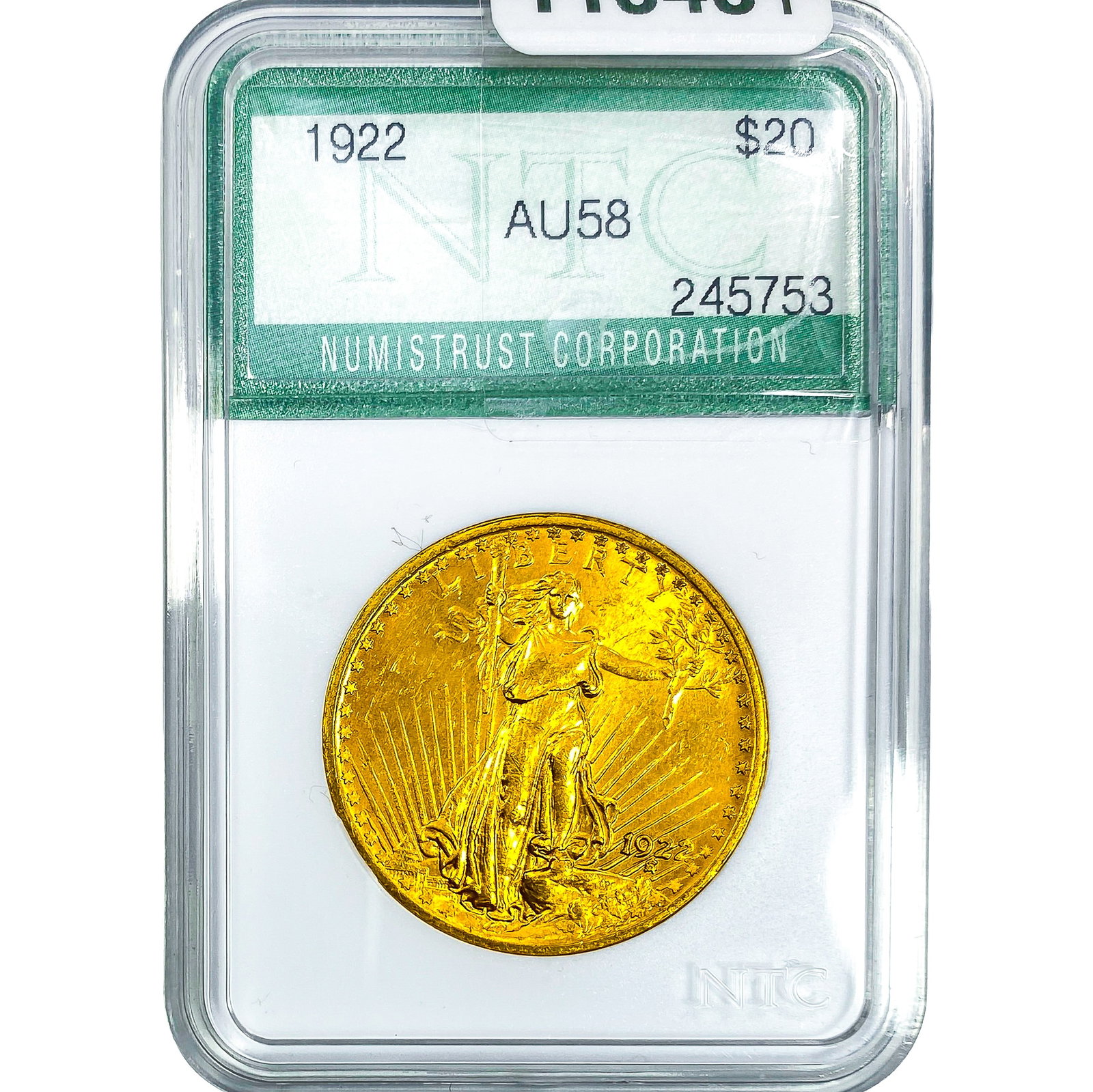 1922 $20 Gold Double Eagle NTC AU58 (1 of 4)