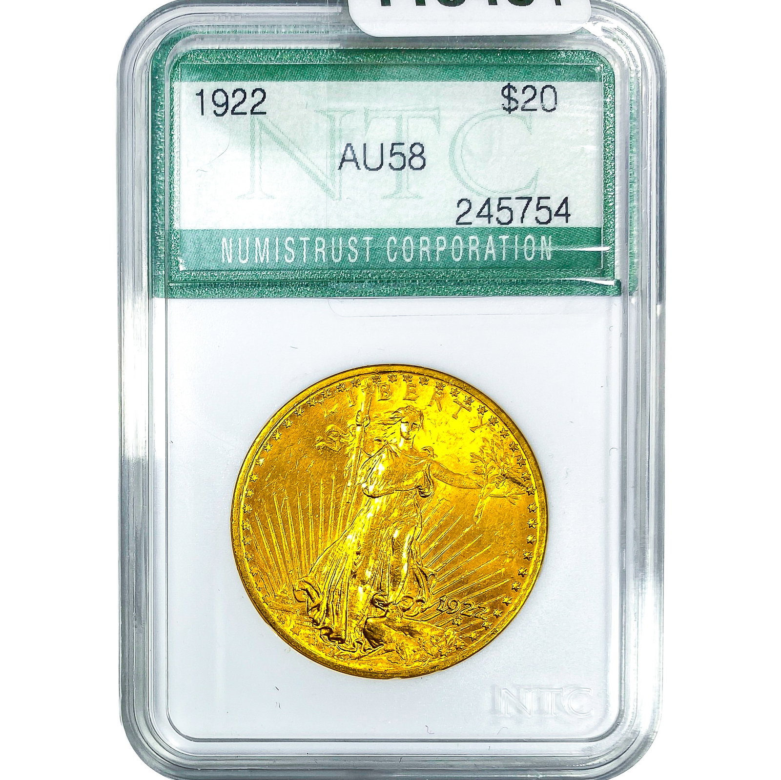 1922 $20 Gold Double Eagle NTC AU58 (1 of 4)