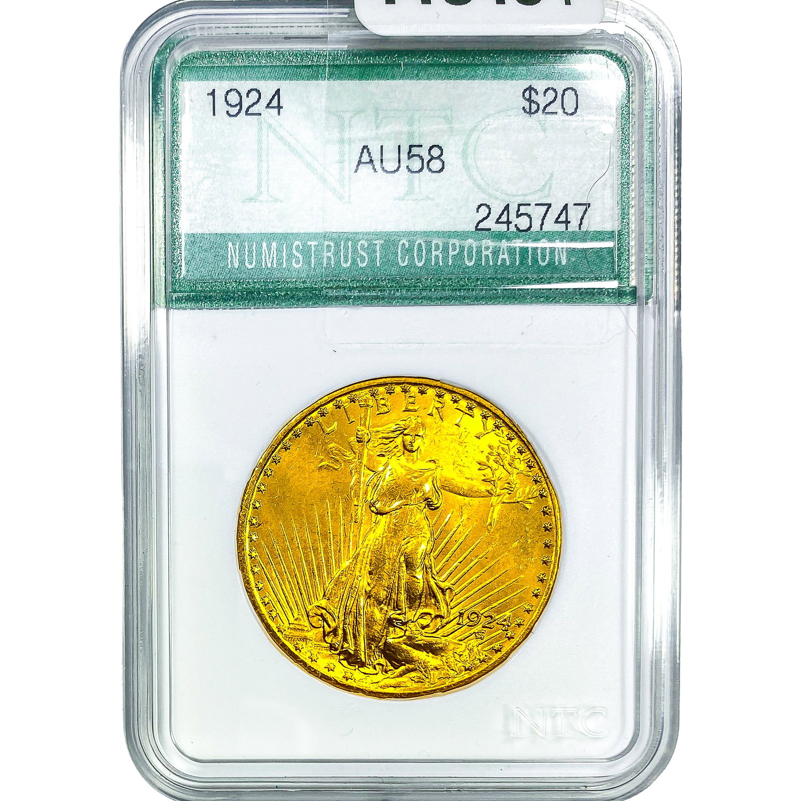 1924 $20 Gold Double Eagle NTC AU58 (1 of 4)
