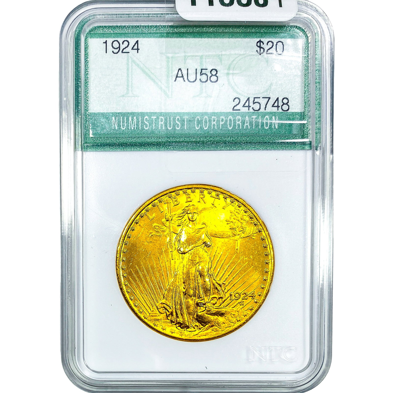 1924 $20 Gold Double Eagle NTC AU58 (1 of 4)