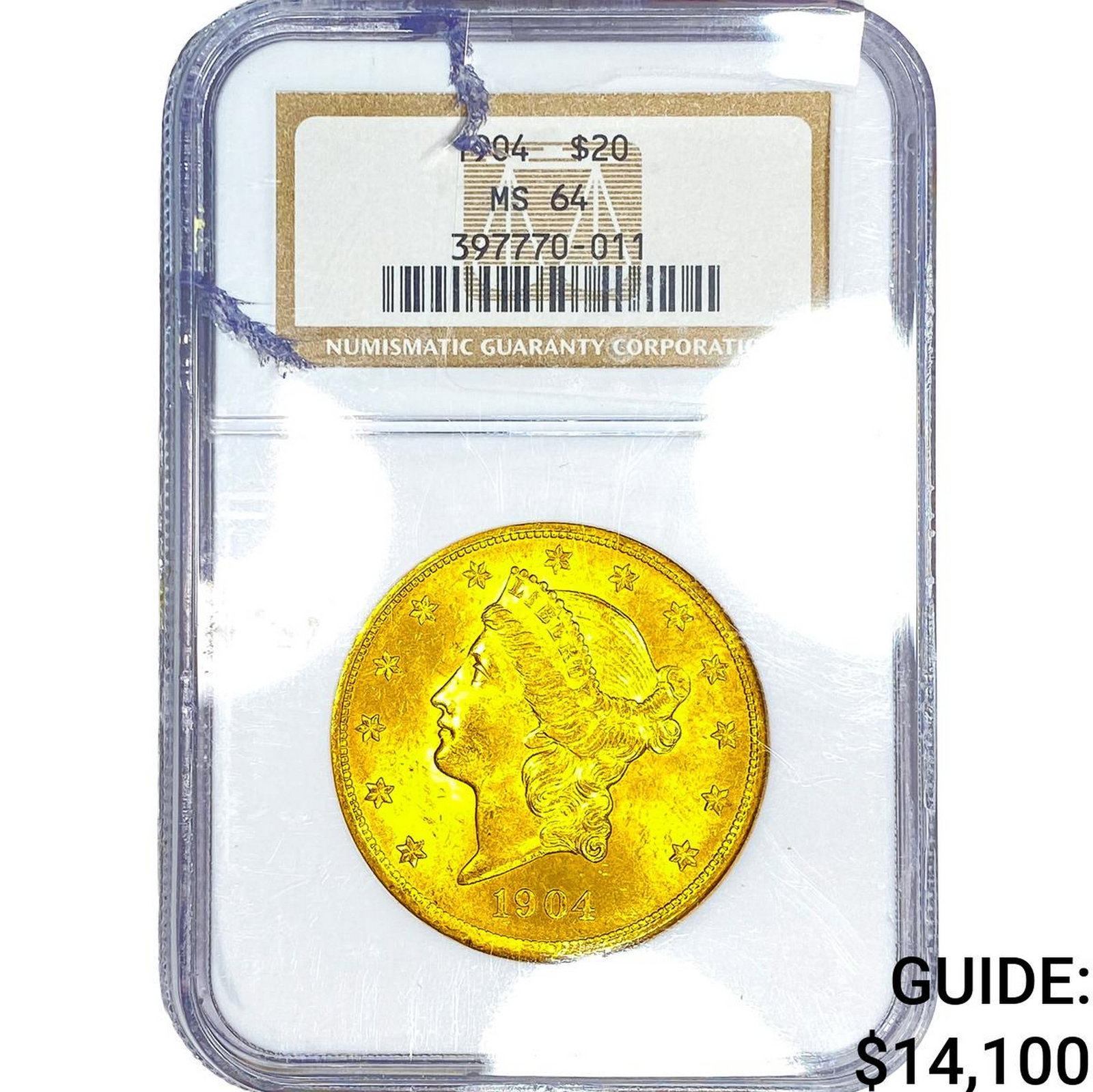 1904 $20 Gold Double Eagle NGC MS64 (1 of 2)