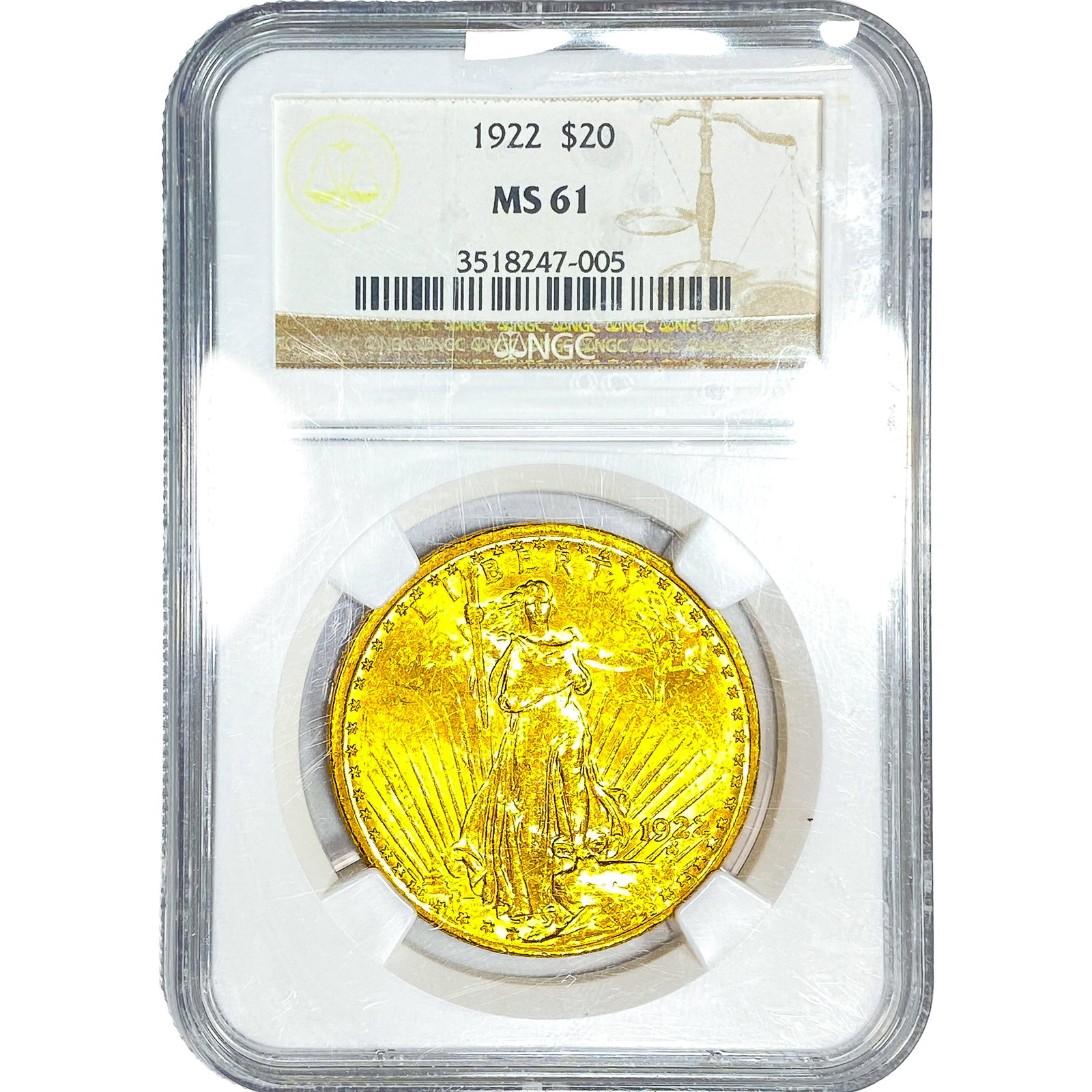 1922 $20 Gold Double Eagle NGC MS61 (1 of 4)