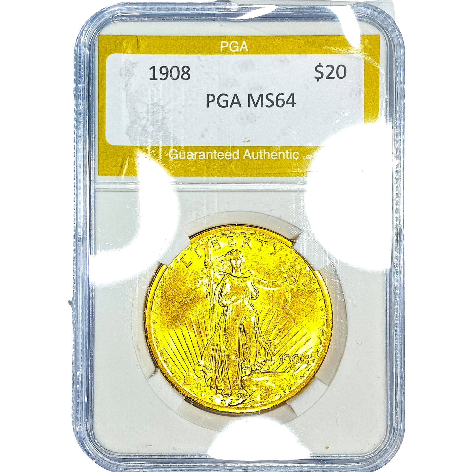 1808 $20 Gold Double Eagle PGA MS64 (1 of 2)
