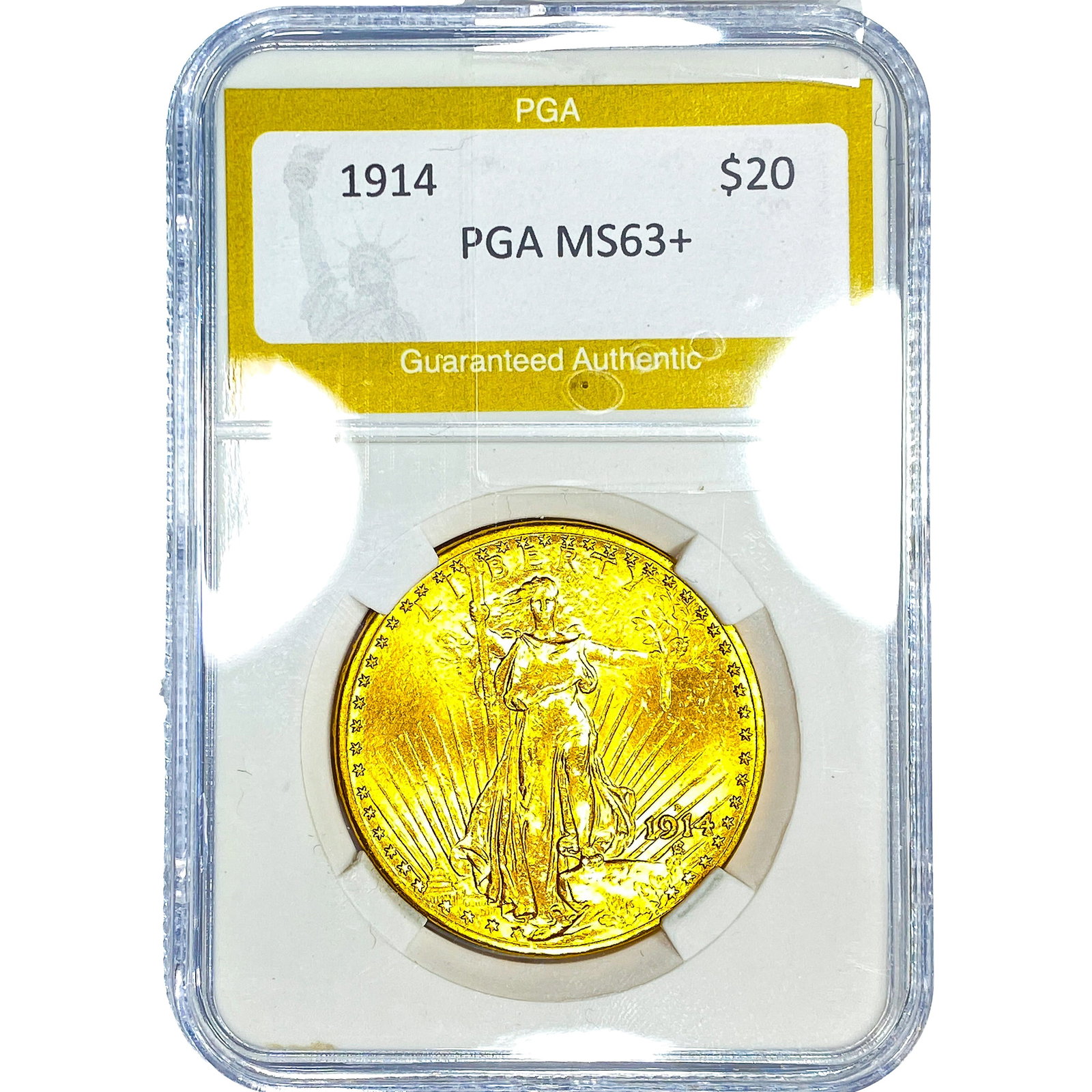 1914 $20 Gold Double Eagle PGA MS63+ (1 of 2)