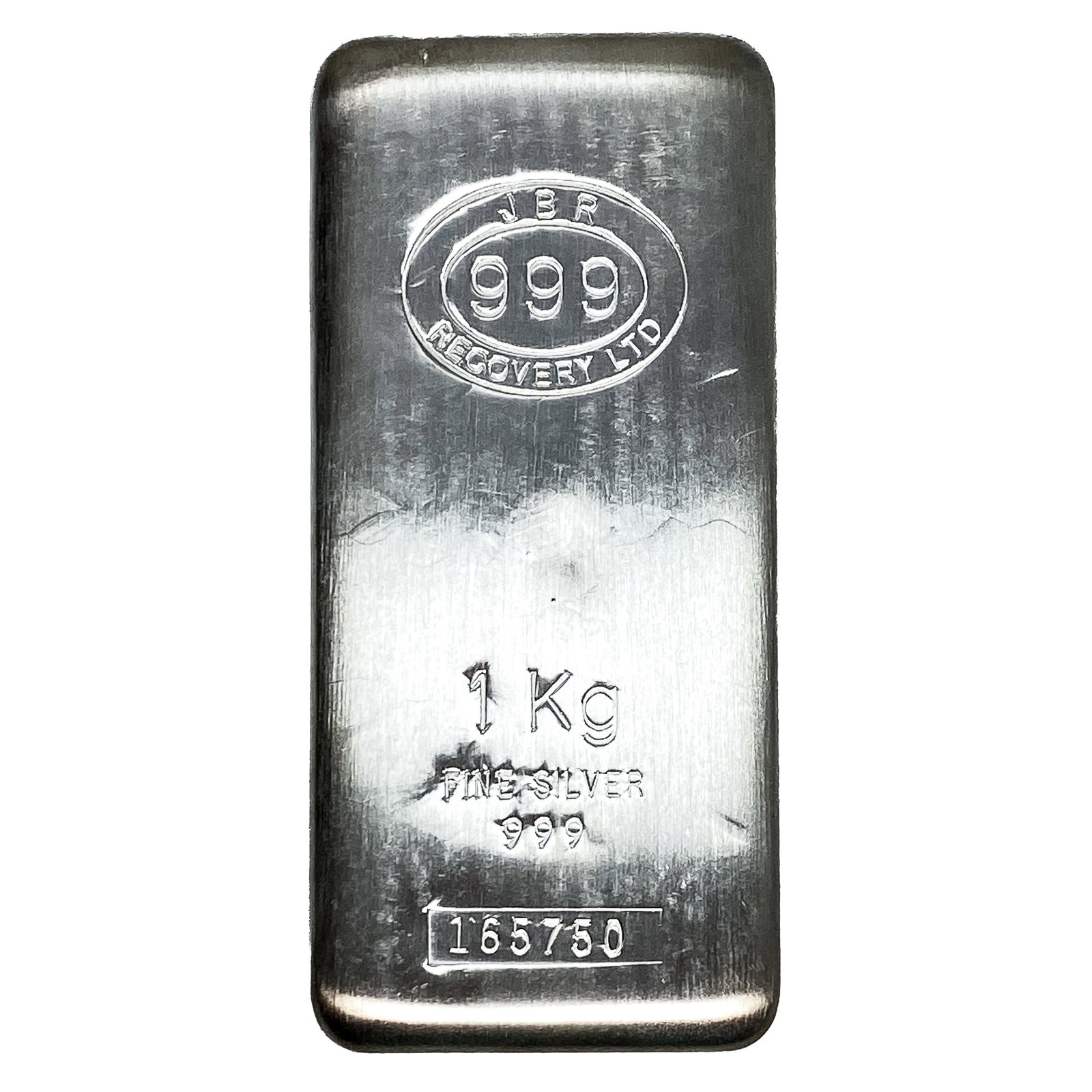 JBR Recovery .999 1 kg Silver Bar (1 of 2)
