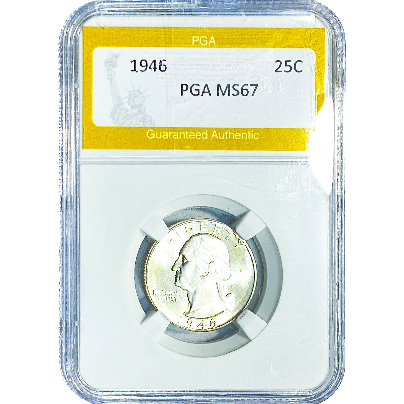 1946 Washington Silver Quarter PGA MS67: 1946 Washington Silver Quarter PGA MS67