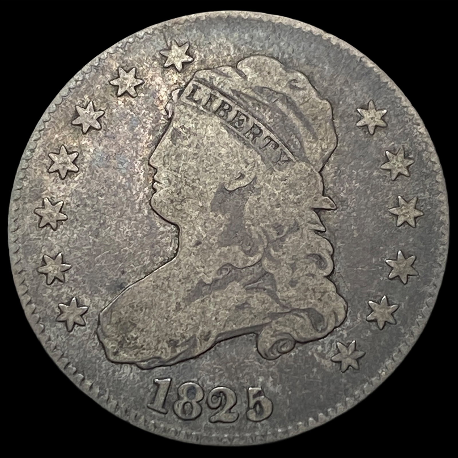 1825 Capped Bust Silver Quarter NICELY CIRCULATED (1 of 2)