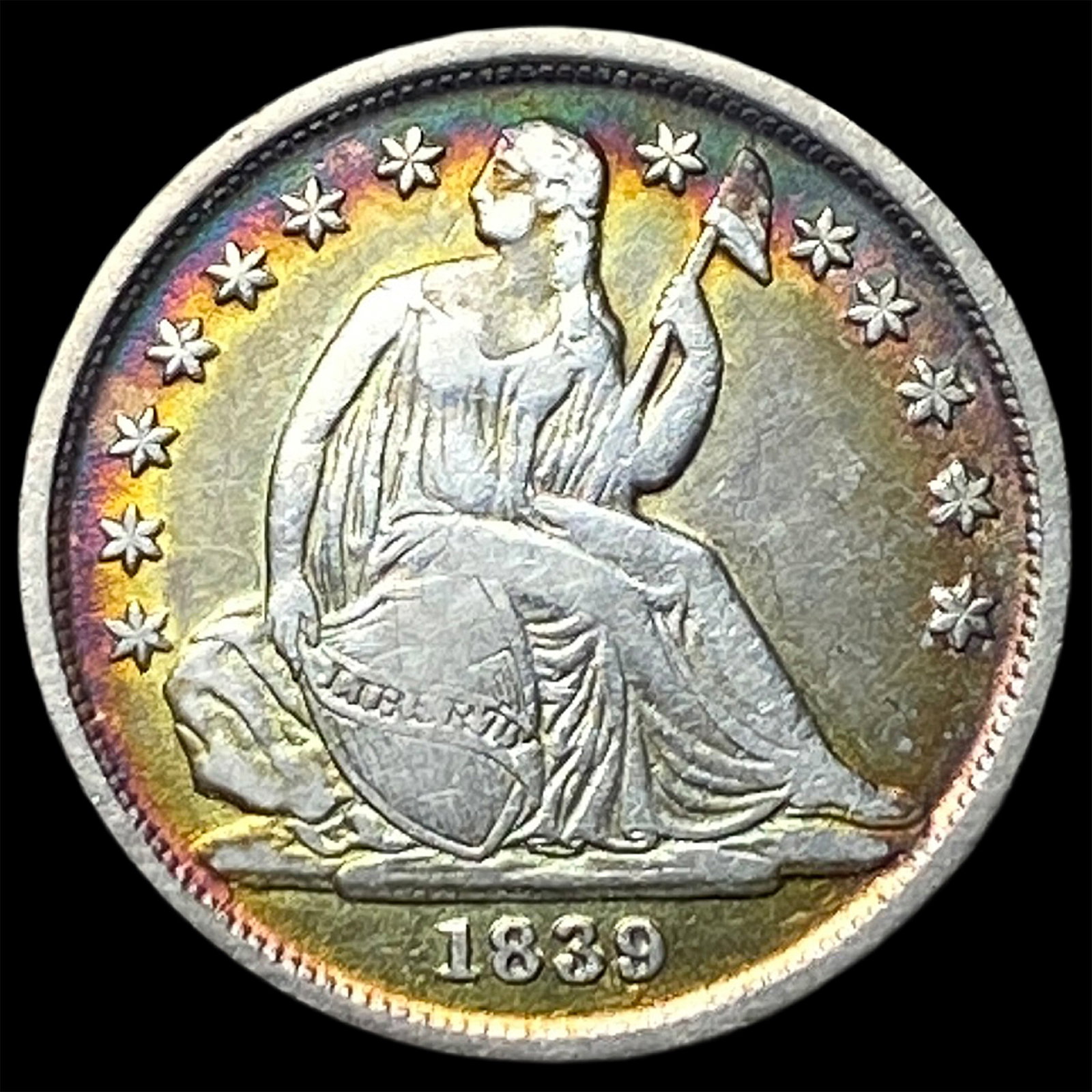 1839-O Silver Seated Liberty Dime LIGHTLY CIRCULATED (1 of 2)