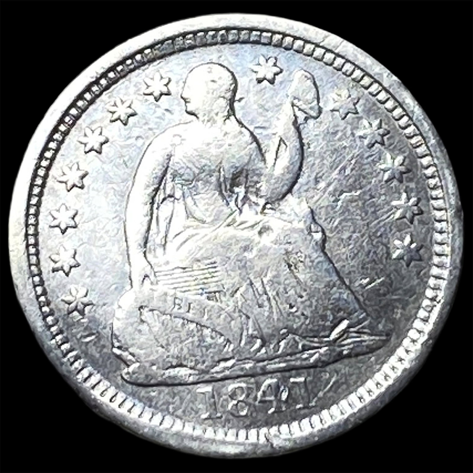 1841-O Seated Liberty Half Dime NEARLY UNCIRCULATED (1 of 2)