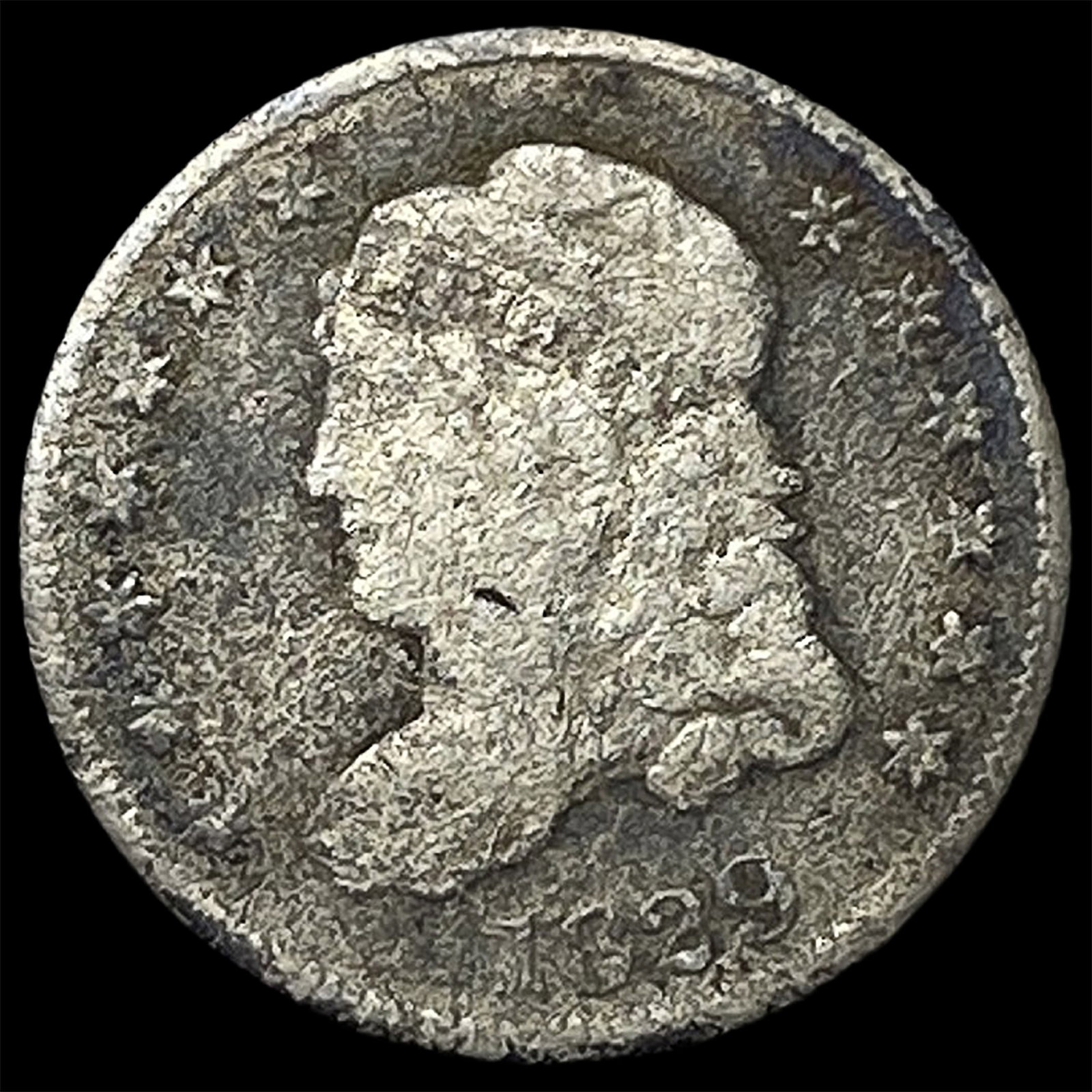 1829 Capped Bust Half Dime NICELY CIRCULATED (1 of 2)